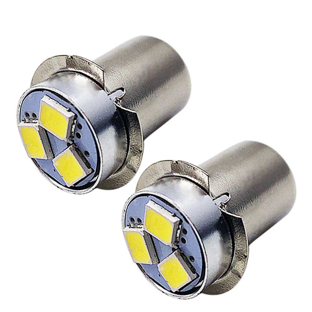 Ruiandsion 2Pcs 3V White Led Bulb P13.5S With 2835 3Smd Chips