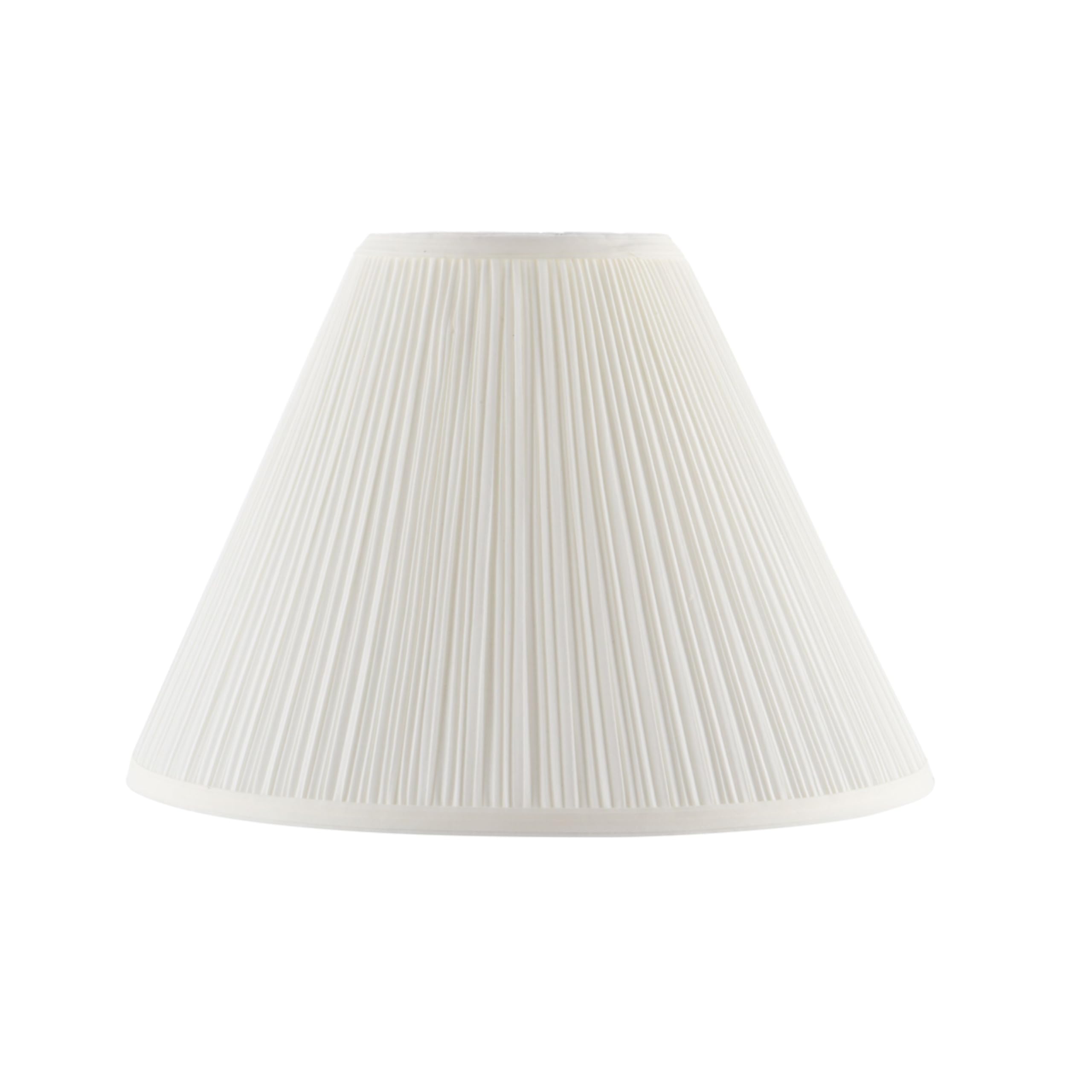 Aspen Creative 33191, Transitional Hardback Empire Shaped Mushroom Pleated Off-White Spider Shade, 6'' Top X 16'' Bottom X 12''