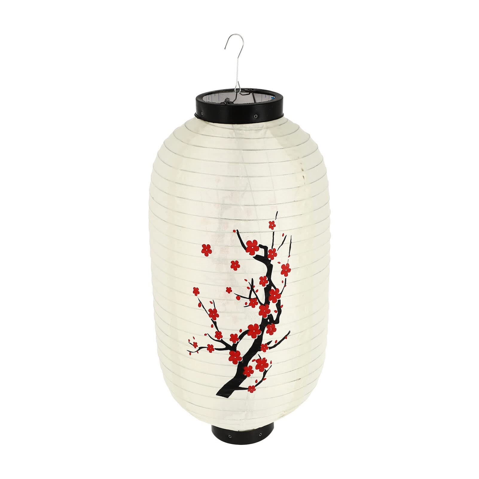 Uonlytech Plum Lantern Japanese Silk Hanging Lantern Traditional Decorative Lights Sushi for Outdoor Garden Ramen Bar Halloween