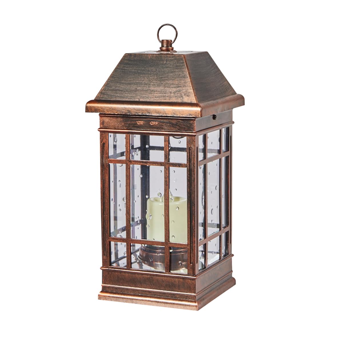 Smart Solar 3960KR1 San Rafael II Solar Mission Lantern Illuminated by 2 High Performance Warm White LEDs In The Top and One Amb