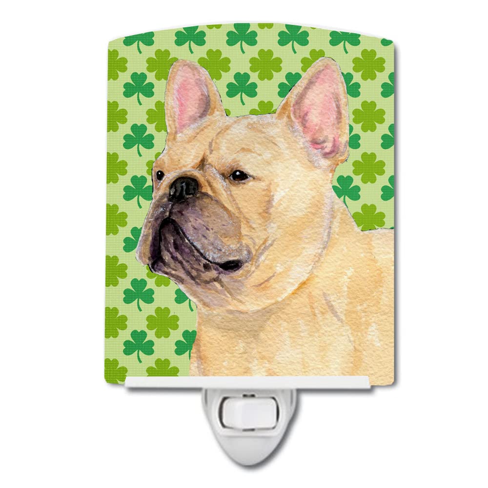 Carolines Treasures Ceramic Night Light, French Bulldog Shamrock Portrait, UL-Certified, 6x4x3, Multicolor, Model SS4416CNL