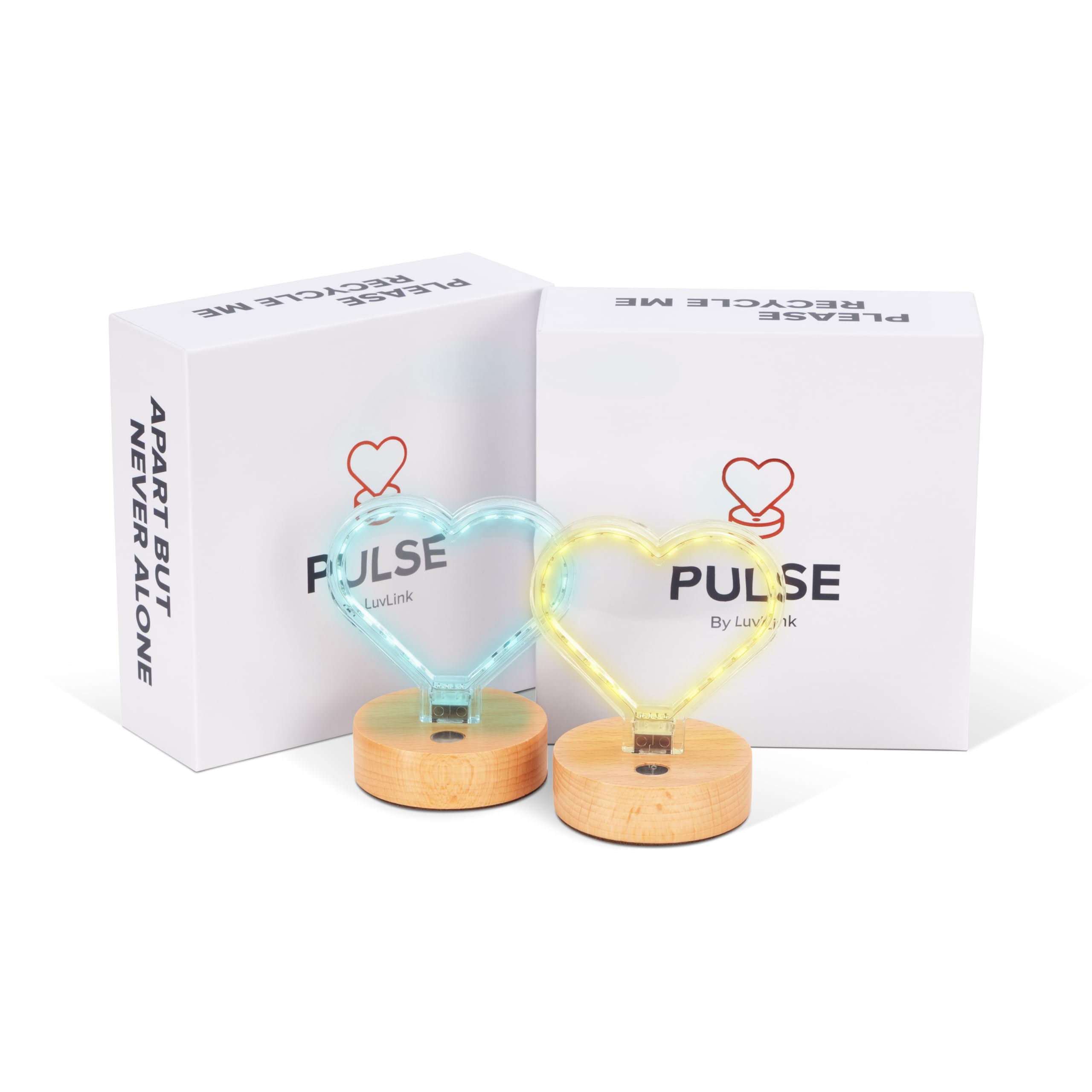 LuvLink Pulse v2.0 The Heart-Shaped Friendship Lamp for Long-Distance Connection & Love (2)