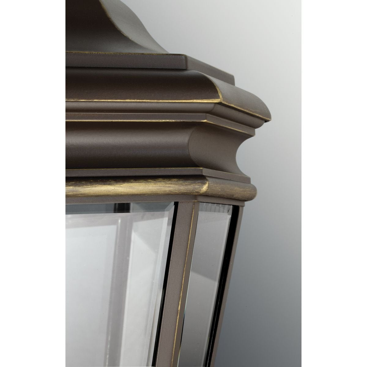 Progress Lighting Wall Lantern P5670-108, 1-Light, Clear Beveled Glass, Oil Rubbed Bronze, 6.5inW x 12.5inH, Aluminum