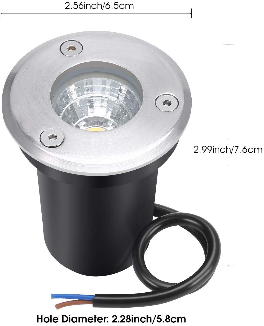 Junview 10Pack Landscape Lights Led Well Lights 6W 12V-24V Ground Lights Ip67 Waterproof Low Voltage Landscape Lighting For Driv