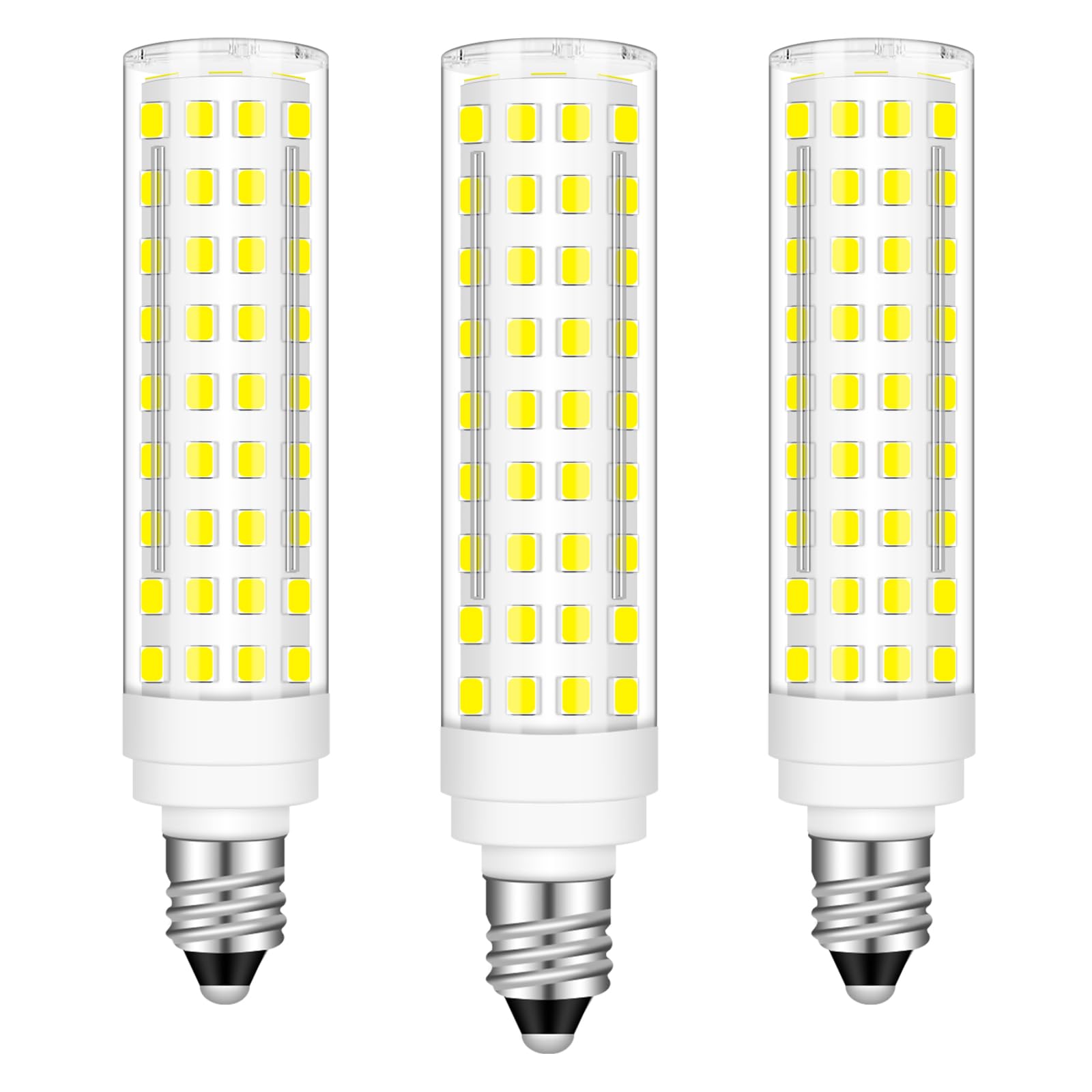 Trijzhou Jde11 120V 100W Halogen Candelabra Bulbs Equivalent, 6000K Daylight White E11 10W 120V Energy Saving Dimmable T3/T4 Min