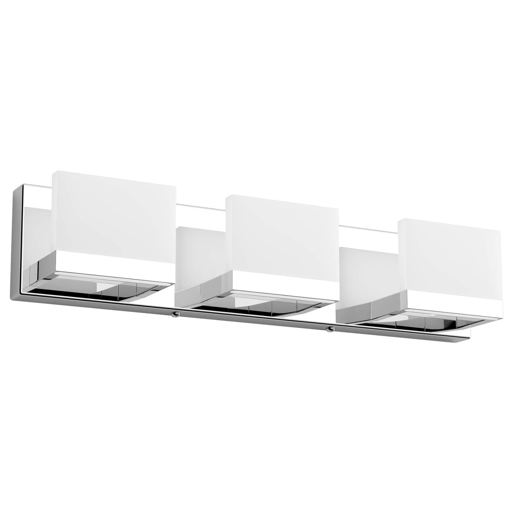 Tipace LED Vanity Light, 3 Lights, Stainless Steel, Chrome, Model Ca-1103-3T, 6000K White Light for Bathroom Over Mirror