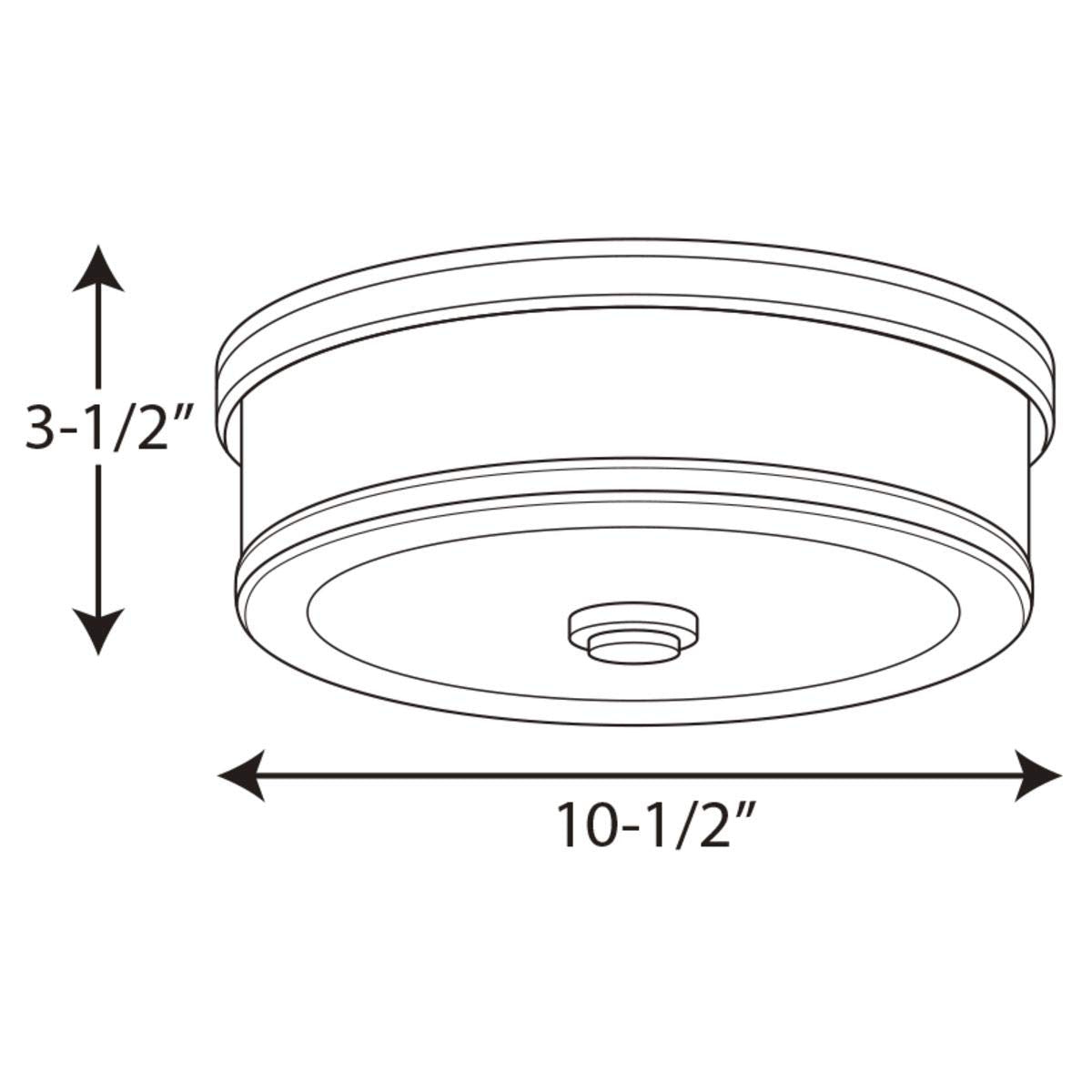 Progress Lighting P350085-015-30 Bezel Led Flush Mount, Grey
