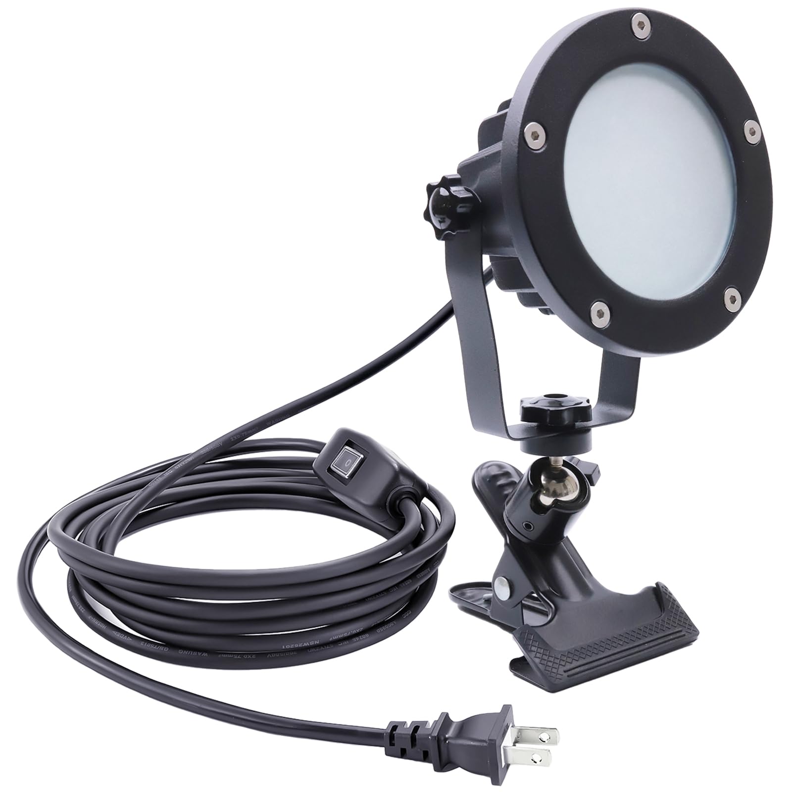 Clip Floodlight 30W Led Work Light Ip65 Waterproof 300W Equivalent 11.5Ft 3.5M Cord With Plug Lights For Workshop Garage, Construction Site Applicable To Various Environments (30W Warm White)