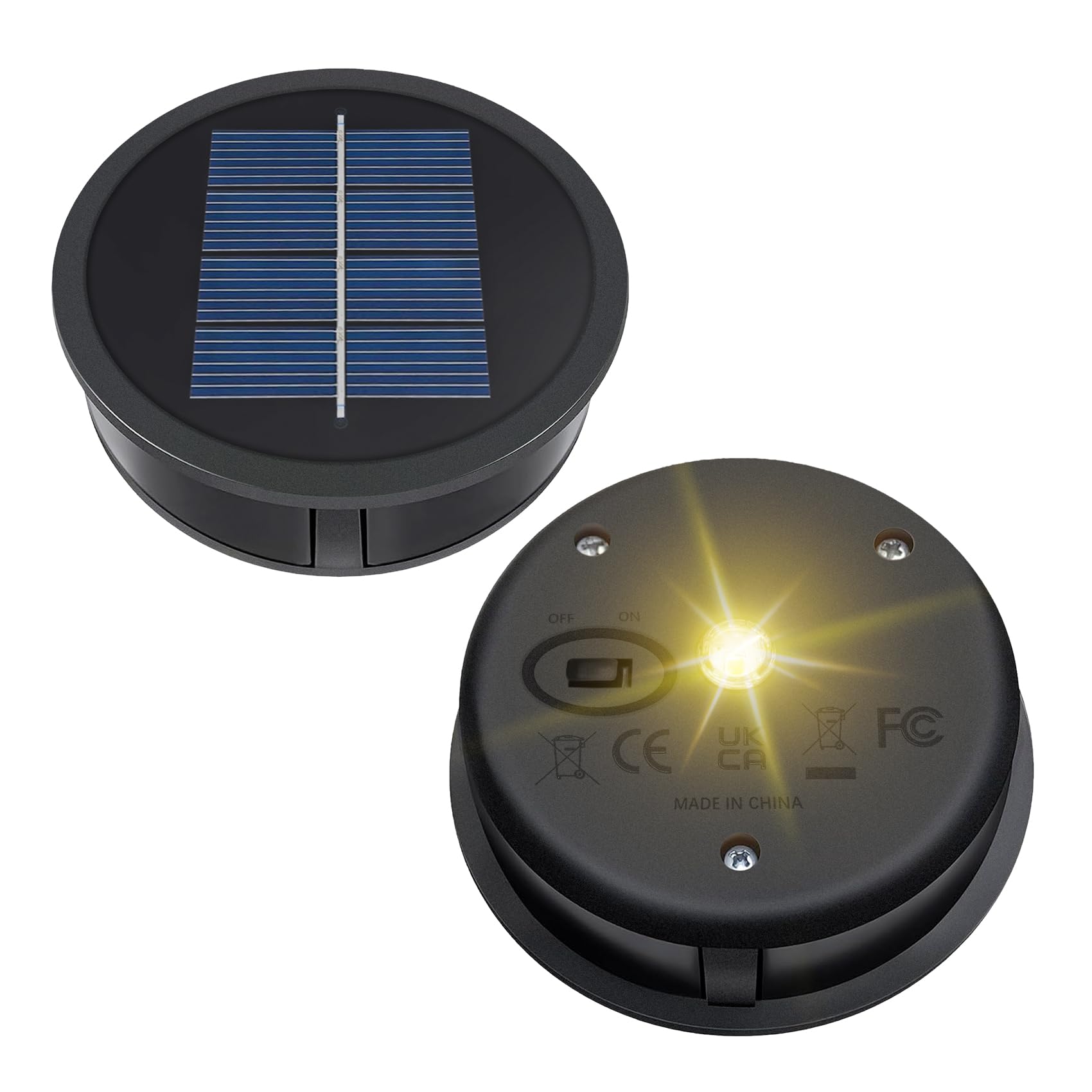 Aa 600Mah Solar Lights Replacement Top, Solar Panel For Outdoor Solar Lanterns Or Diy Solar Lights