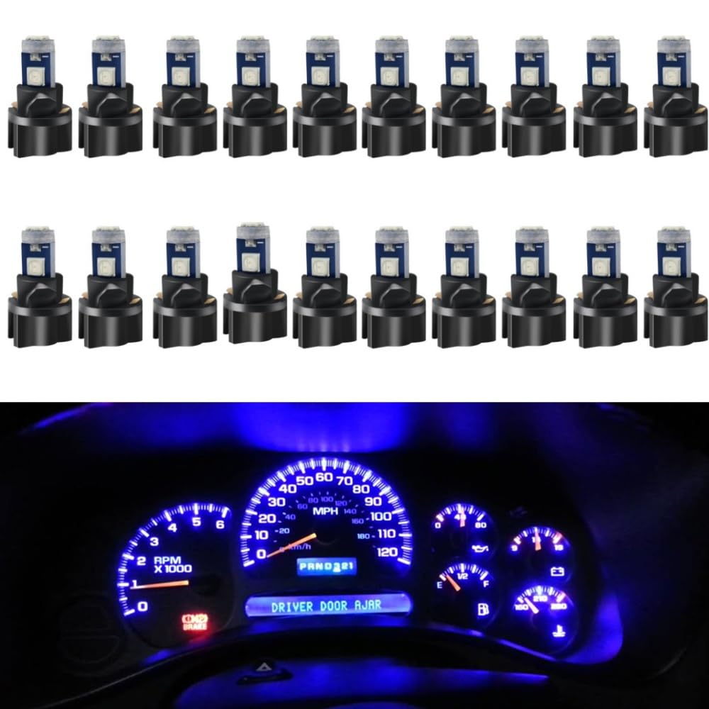 Wljh 74 Led Bulb Dash Lights Mini T5 2721 27 37 286 Wedge Pc74 Twist Socket Automotive Instrument Panel Gauge Light Kits Cluster
