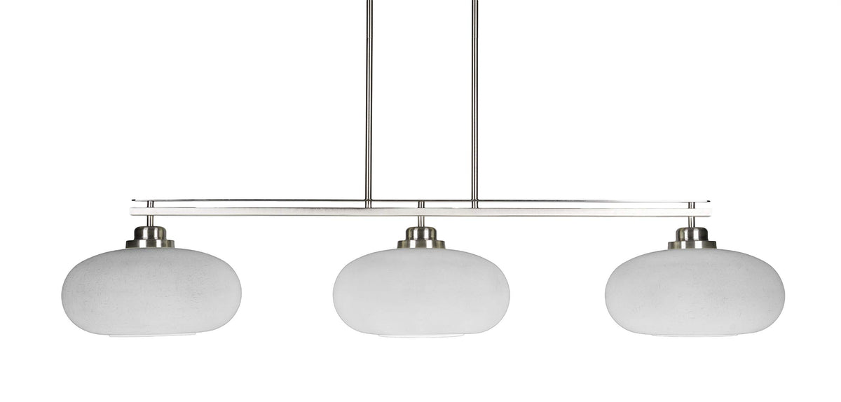 Odyssey 3 Light Island in Brushed Nickel (2633-BN-216)