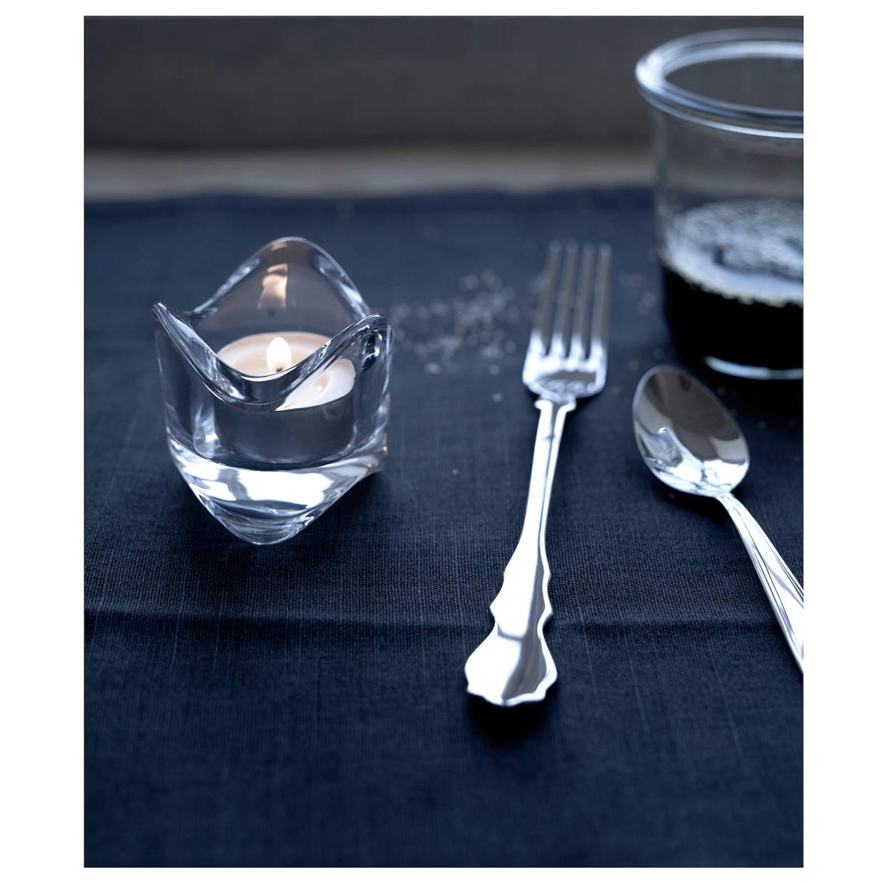 Ikea Glimma Unscented Tealights, Wax Blend, 100 Count, White, Model 500.979.95