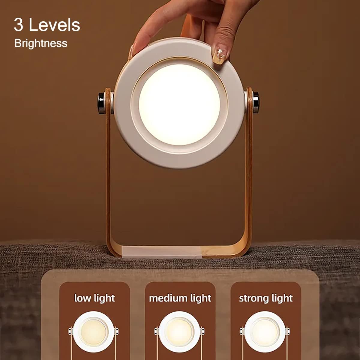 Foldable Table Lamp, Cordless Table Lamps,Rechargeable Portable Folding Led Lantern Lamp,Battery Operated Reading Light Table Lamp,Dimmable