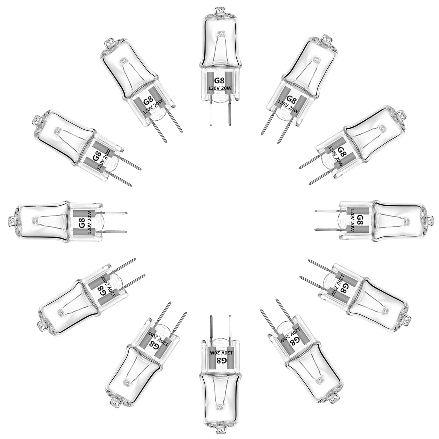 Appliance Light G8 Bulbs For Ge Microwave Oven - Night Light/Stove Bulbs - 20W 120V Xenon Light Bulbs Under Cabinet Lighting Rep