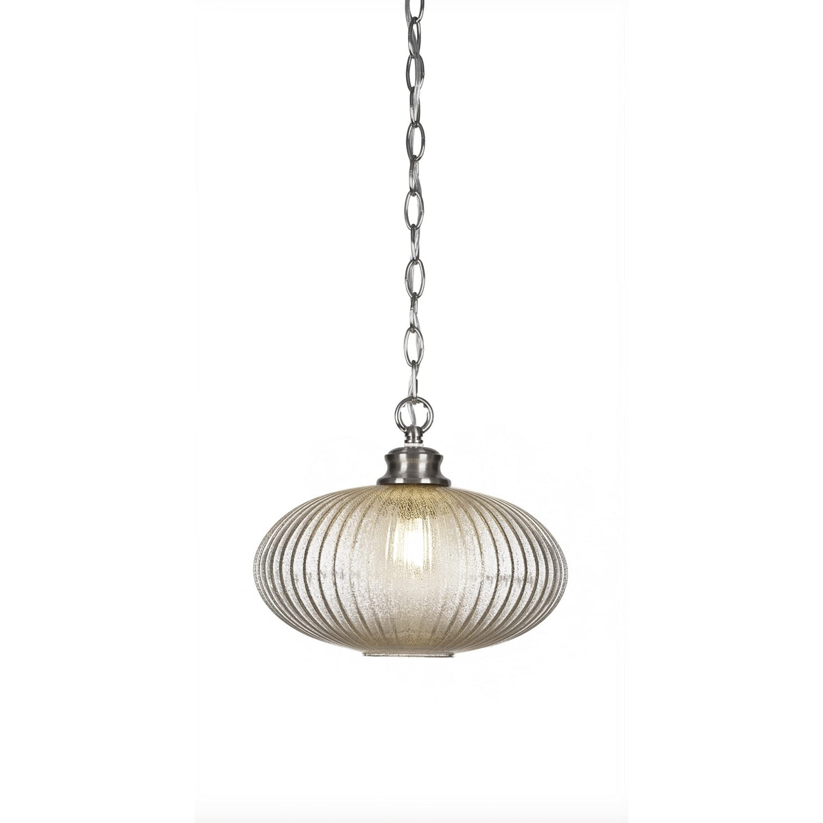 Toltec Lighting Carina 1 Light Pendant in Brushed Nickel (92-BN-4658)