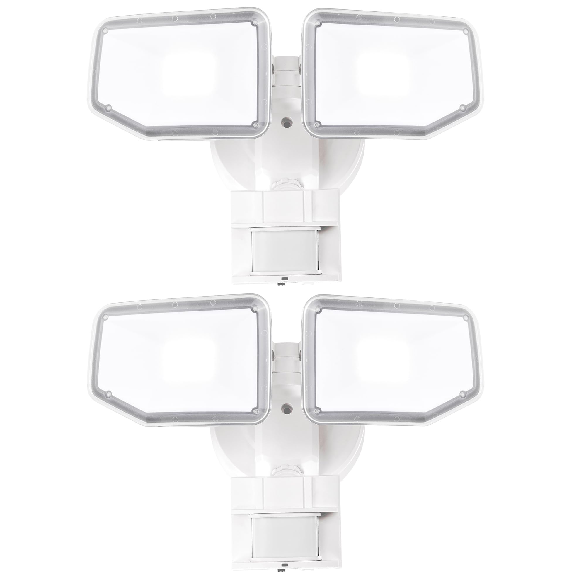 AWSENS 40W LED Security Lights Motion Sensor Light Outdoor, 180 Degree, 4000LM, 5000 K, ETL Water Resistant, Clear 2 Head Motion