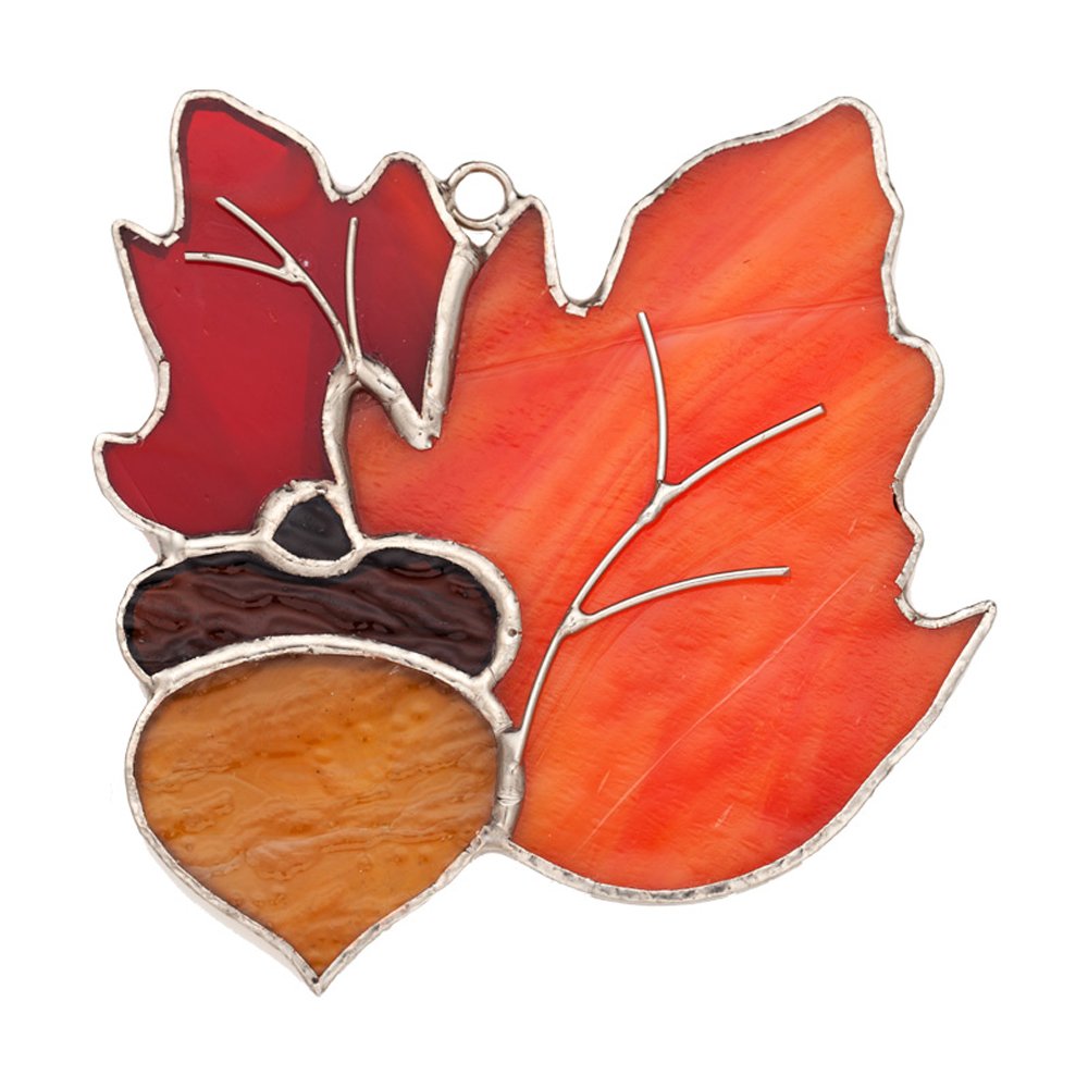Switchables Glass Cover, Oak Leaves Stained Glass