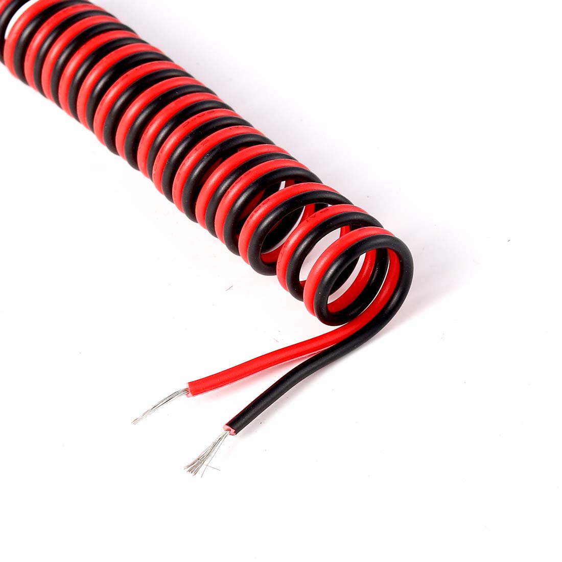 Shangyuan Boat Light Extension Cable 66ft 22AWG 2pin Red Copper Wire for LED Strip Lights