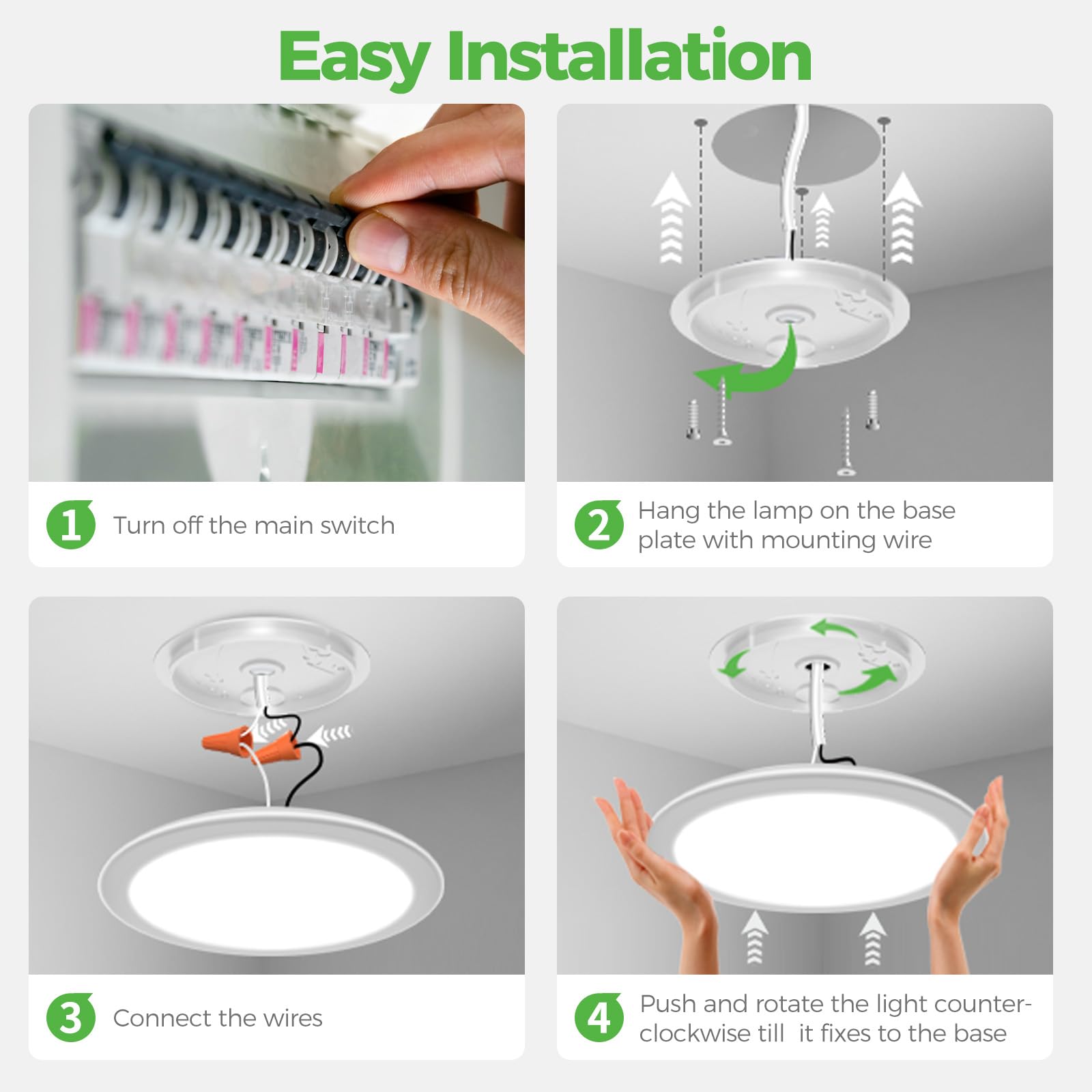 Zemty 16Inch Rgb Flush Mount Ceiling Lights With Remote Control  24W 3000K-6000K Dimmable  3600Lm Led Ceiling Light Fixture With Night Light  Ceiling Lamp For Bedroom Kids Room Gaming Party Festival