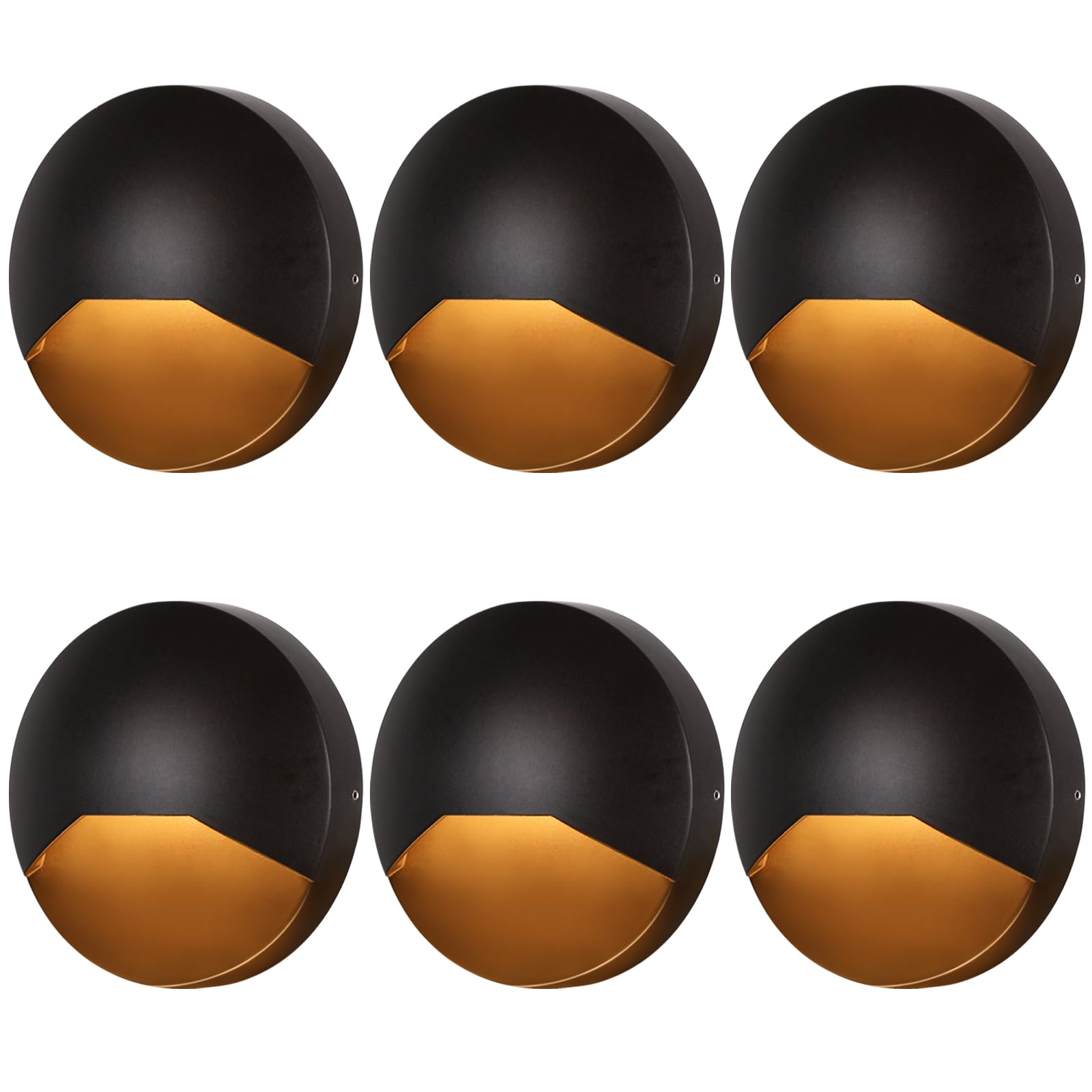 Energetic 5CCT Low Voltage LED Deck & Step Lights, Outdoor Landscape Lighting, 6 Pack