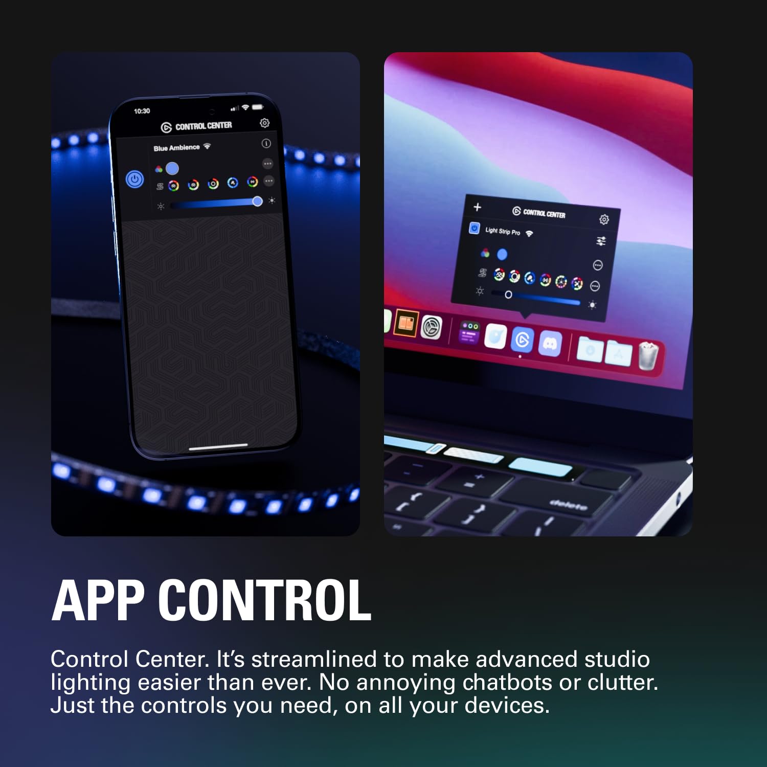 Elgato Light Strip Pro - Individually Addressable Rgb Leds, Ai Scenes, Adjustable Speed/Intensity/Direction - App Controlled On