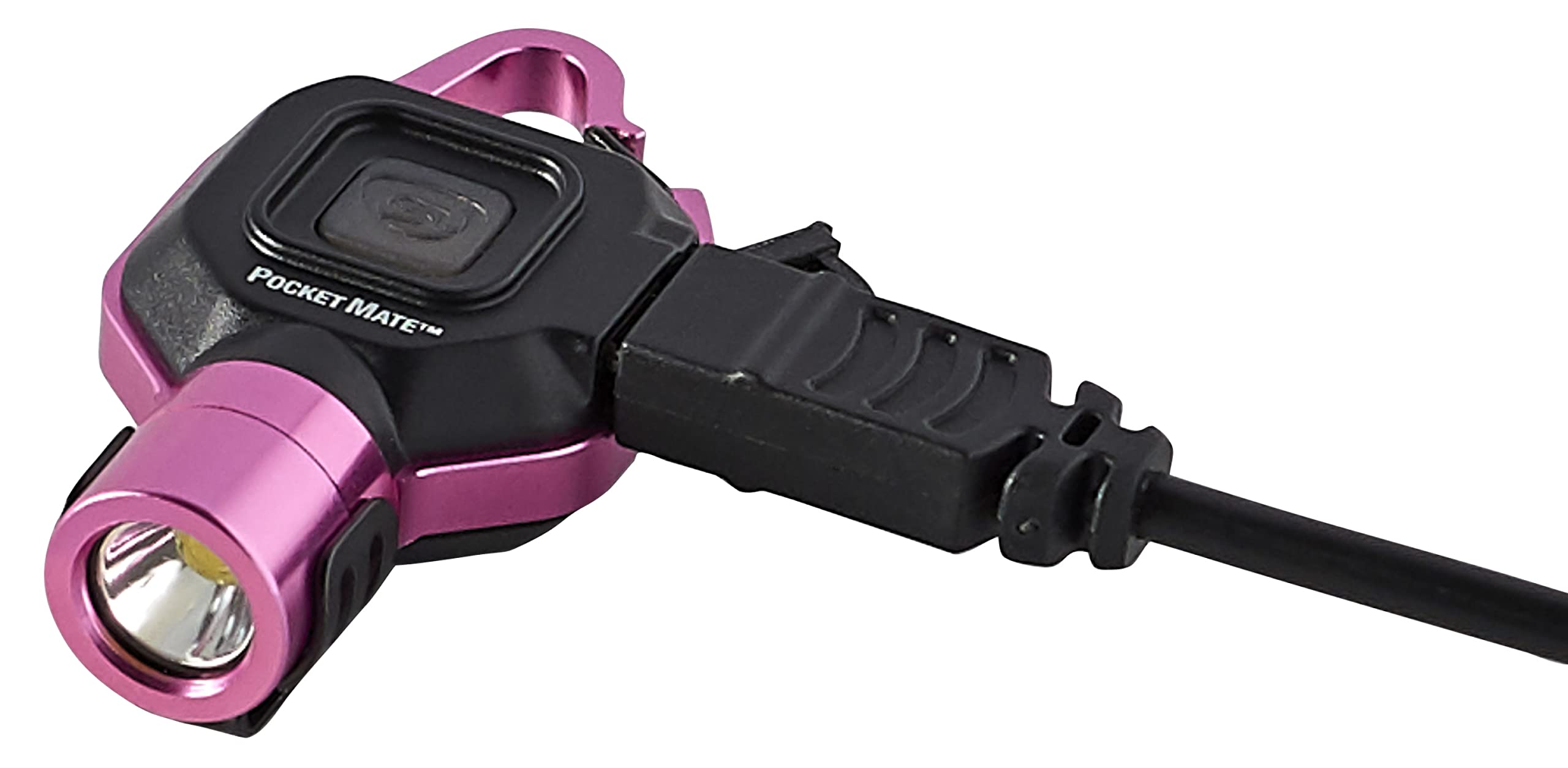 Streamlight 73303 Pocket Mate 325-Lumen Pocket Keychain/Clip-On Usb Rechargeable Flashlight, Pink