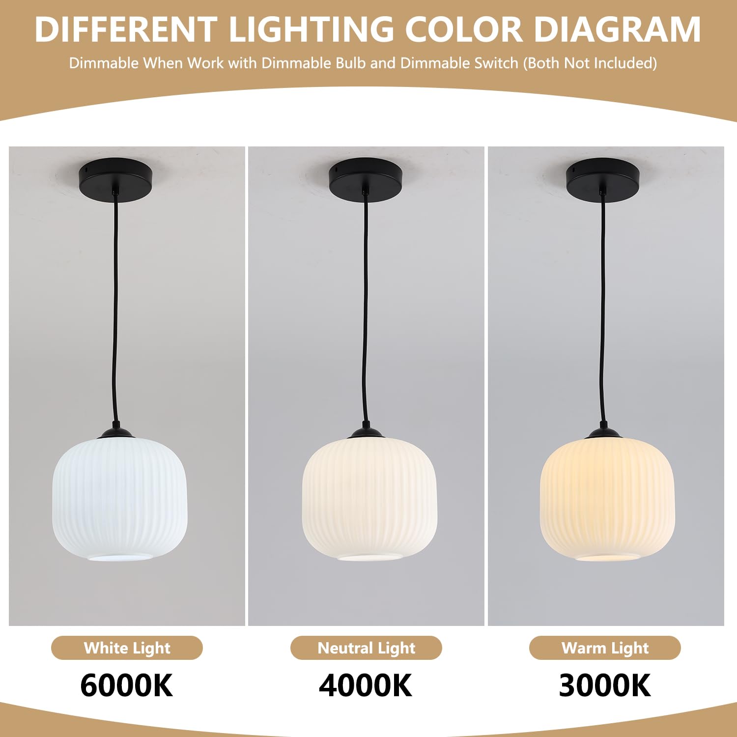 Kco Lighting Frosted White Glass Pendant Light Black Pendant Light Fixture Mid Century Modern Globe Pendant Light Rustic Farmhou