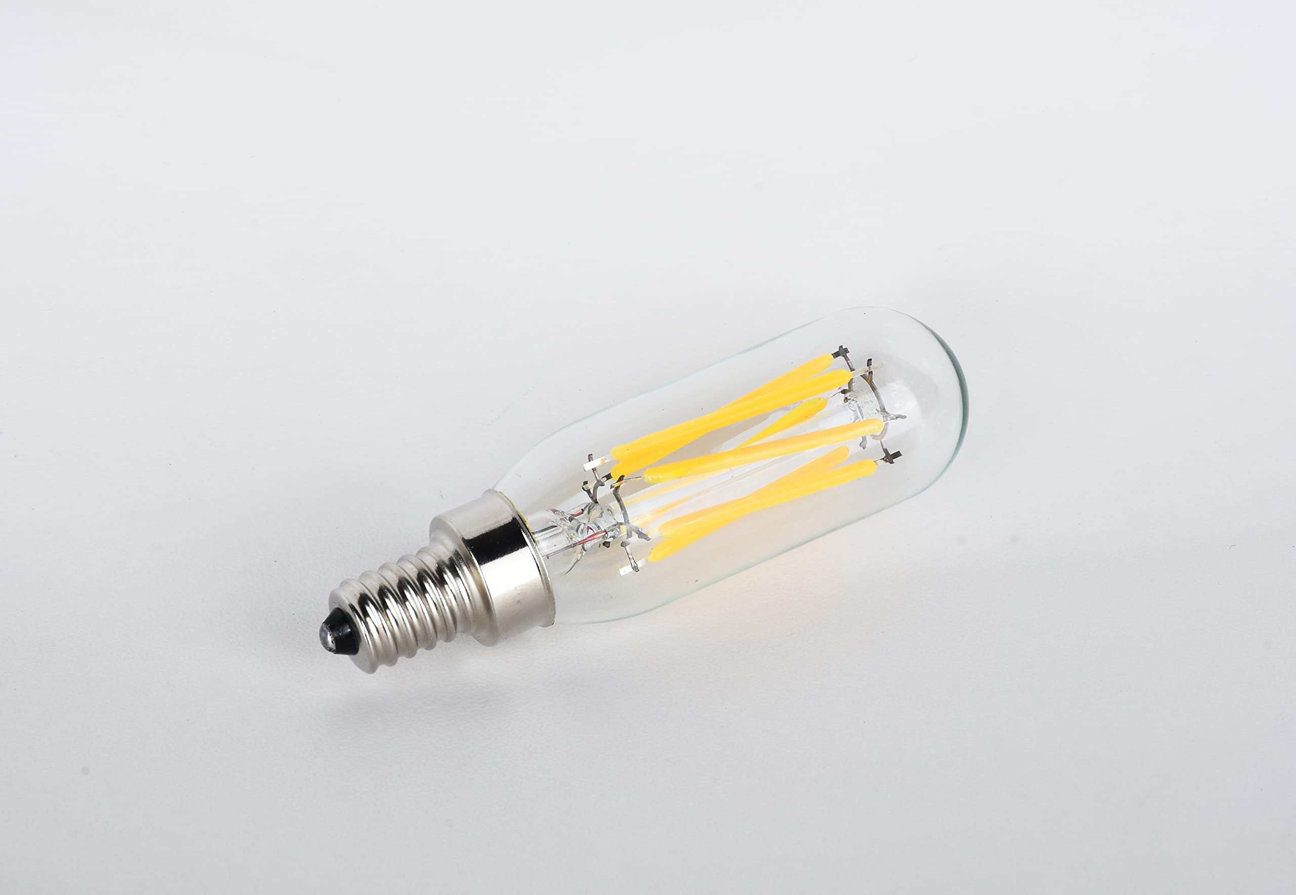 Raheem T8 Led Bulb, E12 Dimmable Led Bulb, 110V 600Lumens 5000K 60W Equivalent, Clear Glass Tubular Light Bulb, Best Replacement