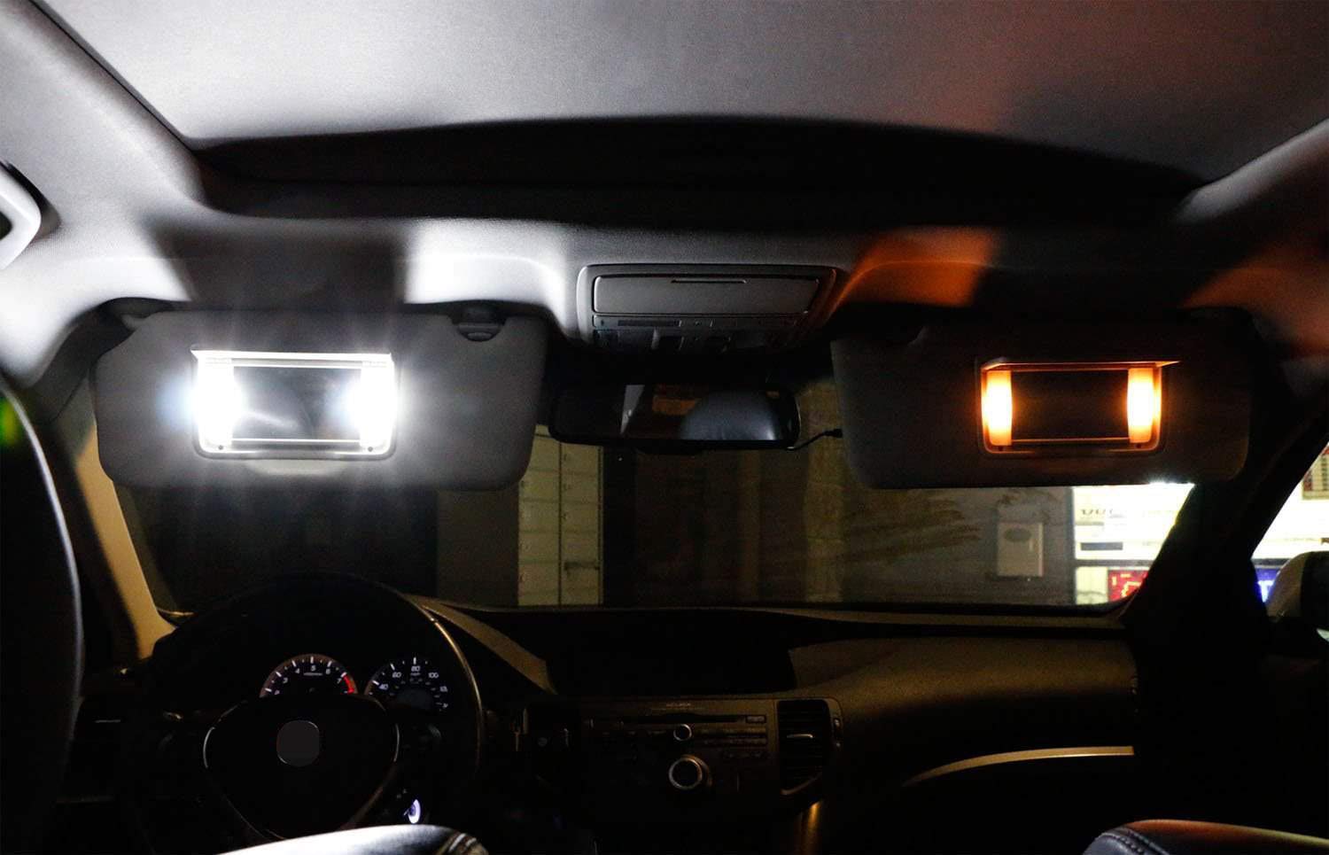 iJDMTOY 9-SMD 29mm LED Replacement Bulbs for Car SUV Truck Sunvisor Vanity Mirror Lights, Xenon White