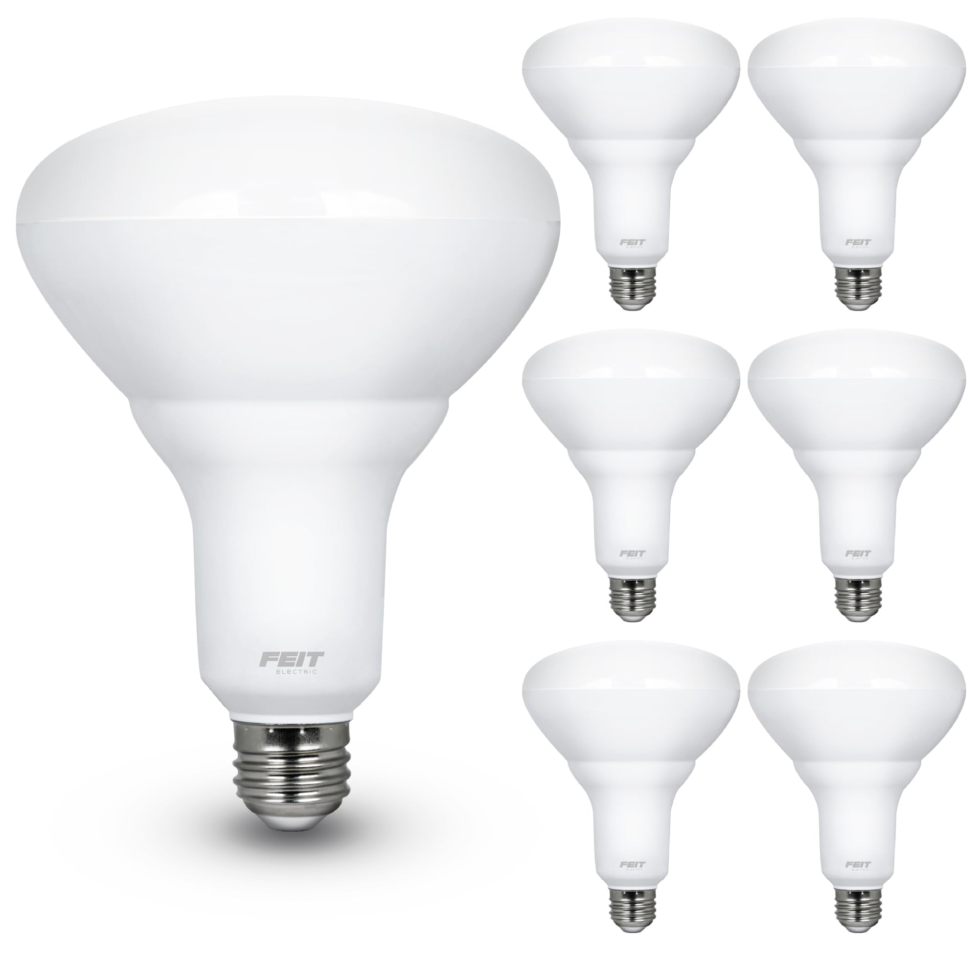 Feit Electric Led Br40 Bulbs, Dimmable, 65W Equivalent, 10 Year Life, 850 Lumens, E26 Base, 5000K Daylight, Flood Lights, Recess