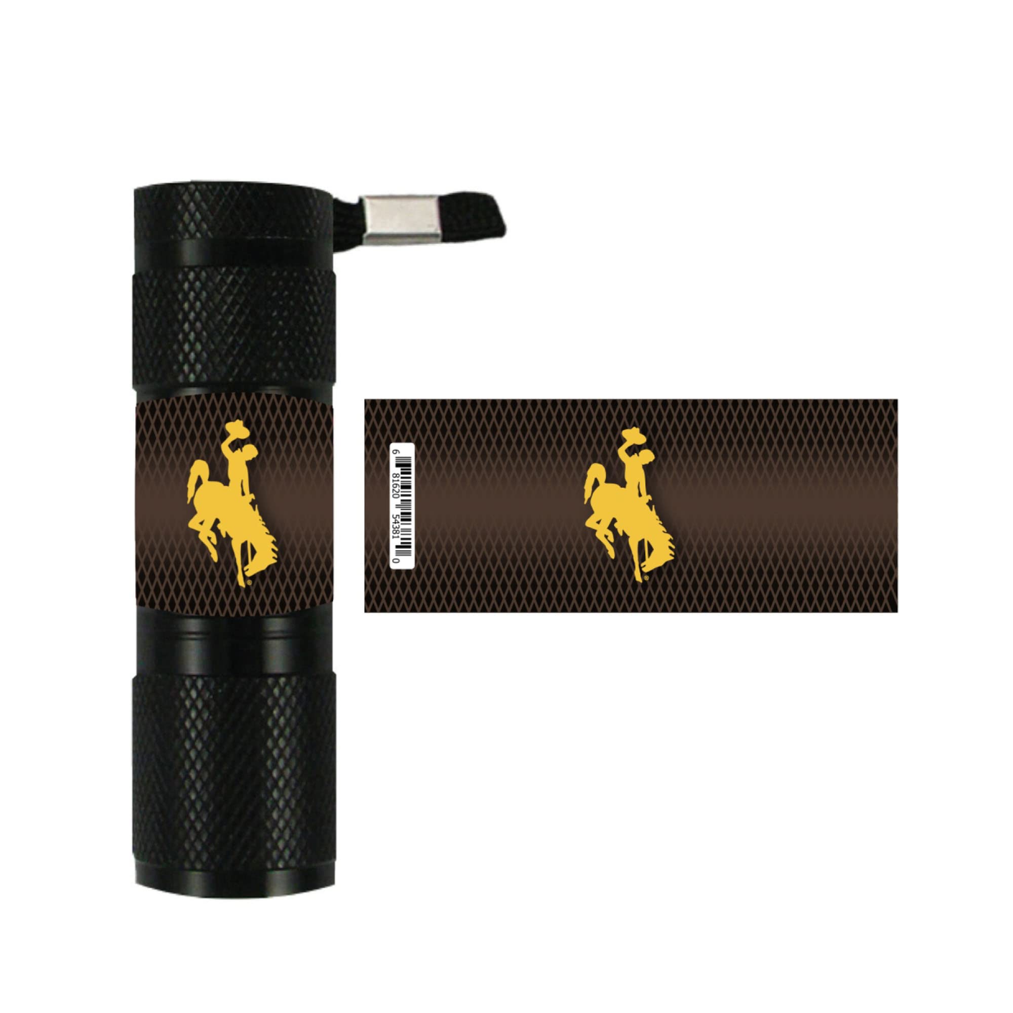 FANMATS 62408 University of Wyoming LED Pocket Flashlight - 3.5in. X 1in.