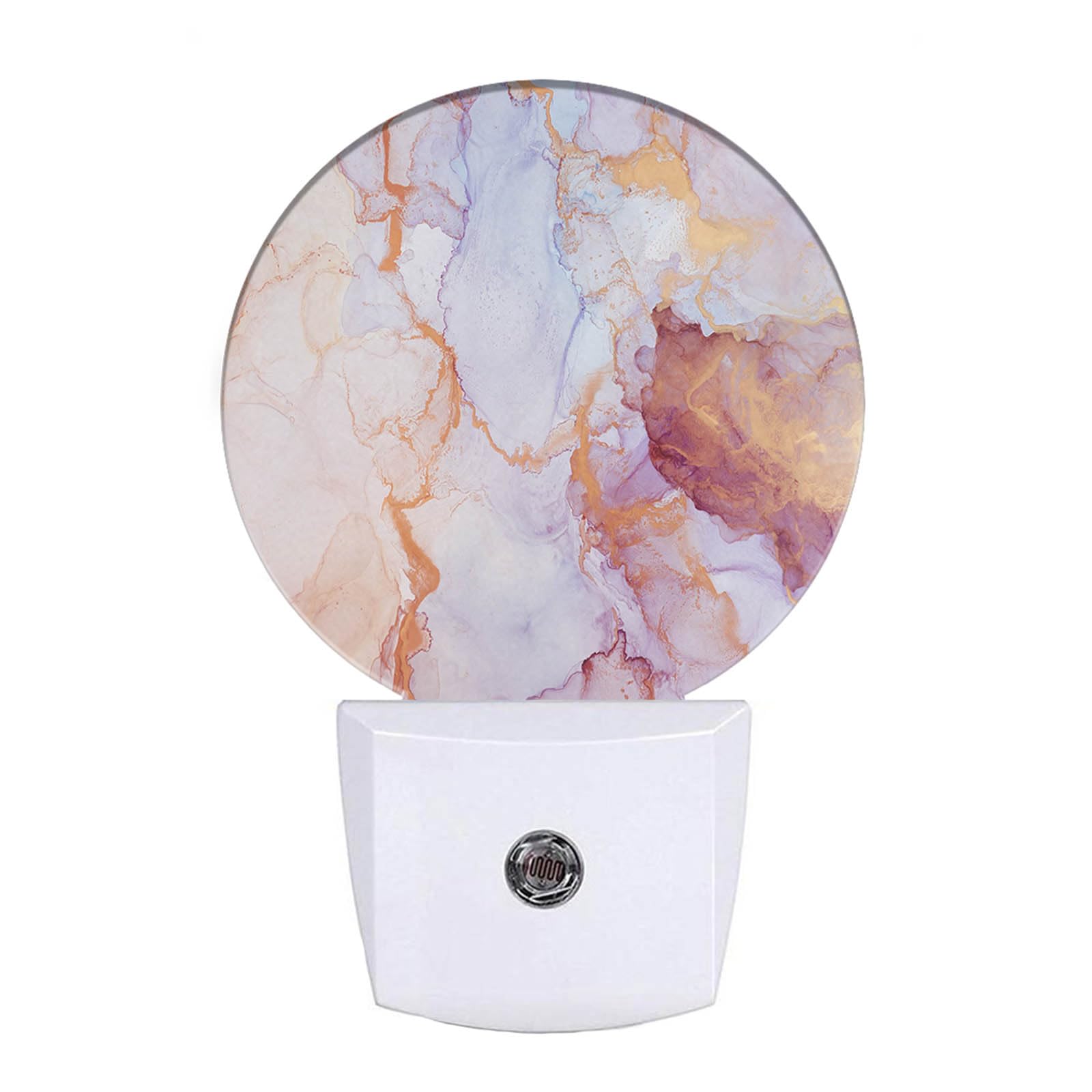 EKOBLA Marble Pattern Night Light, Plug in Night Light Pink Marble Night Lights Plug into Wall, Led Night Light Home Wall Decor 