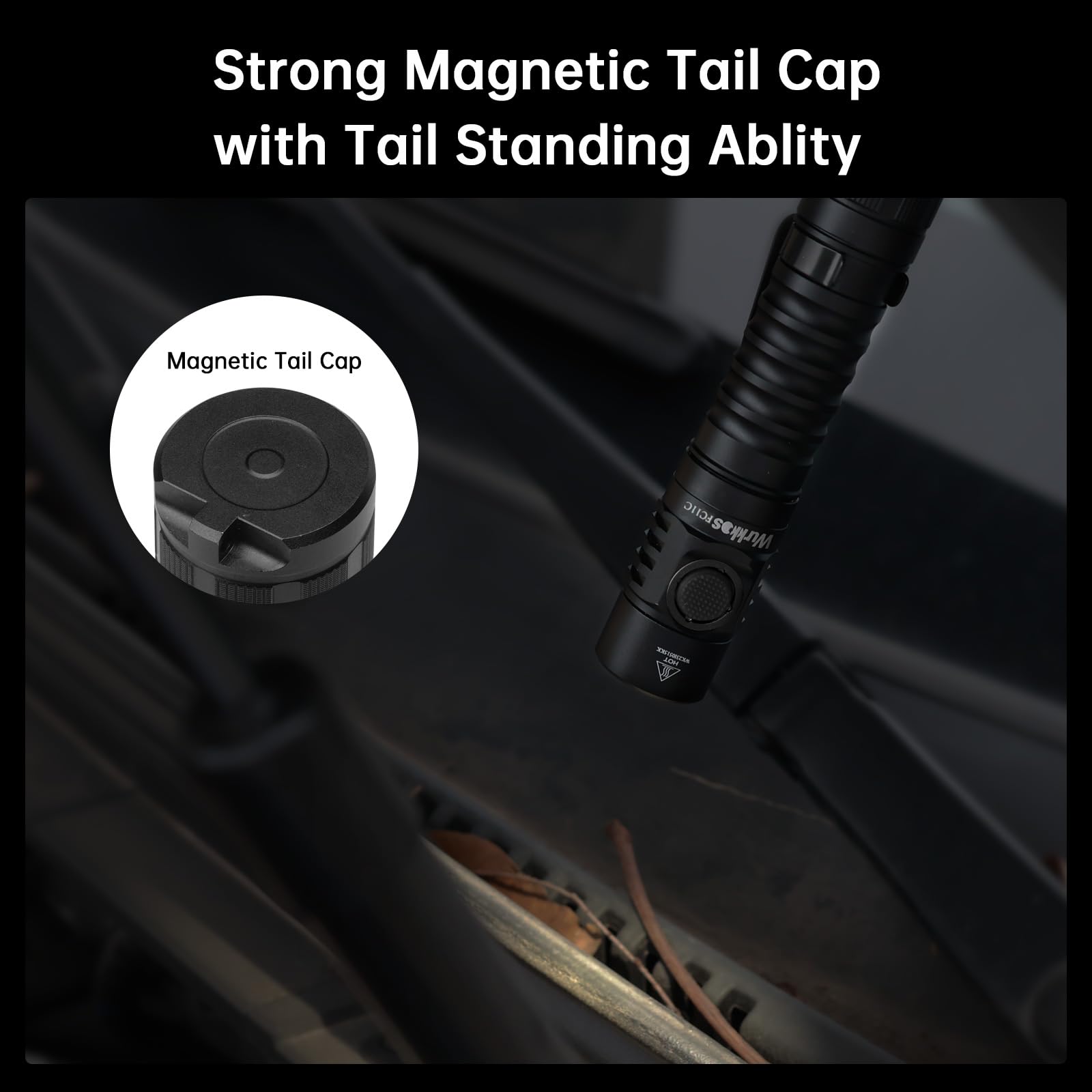 Wurkkos Fc11C Led Flashlight Rechargeable High Lumen 1200, Small Powerful Flashlight Usb C, Super Bright Edc Flashlight Ip67 Wat