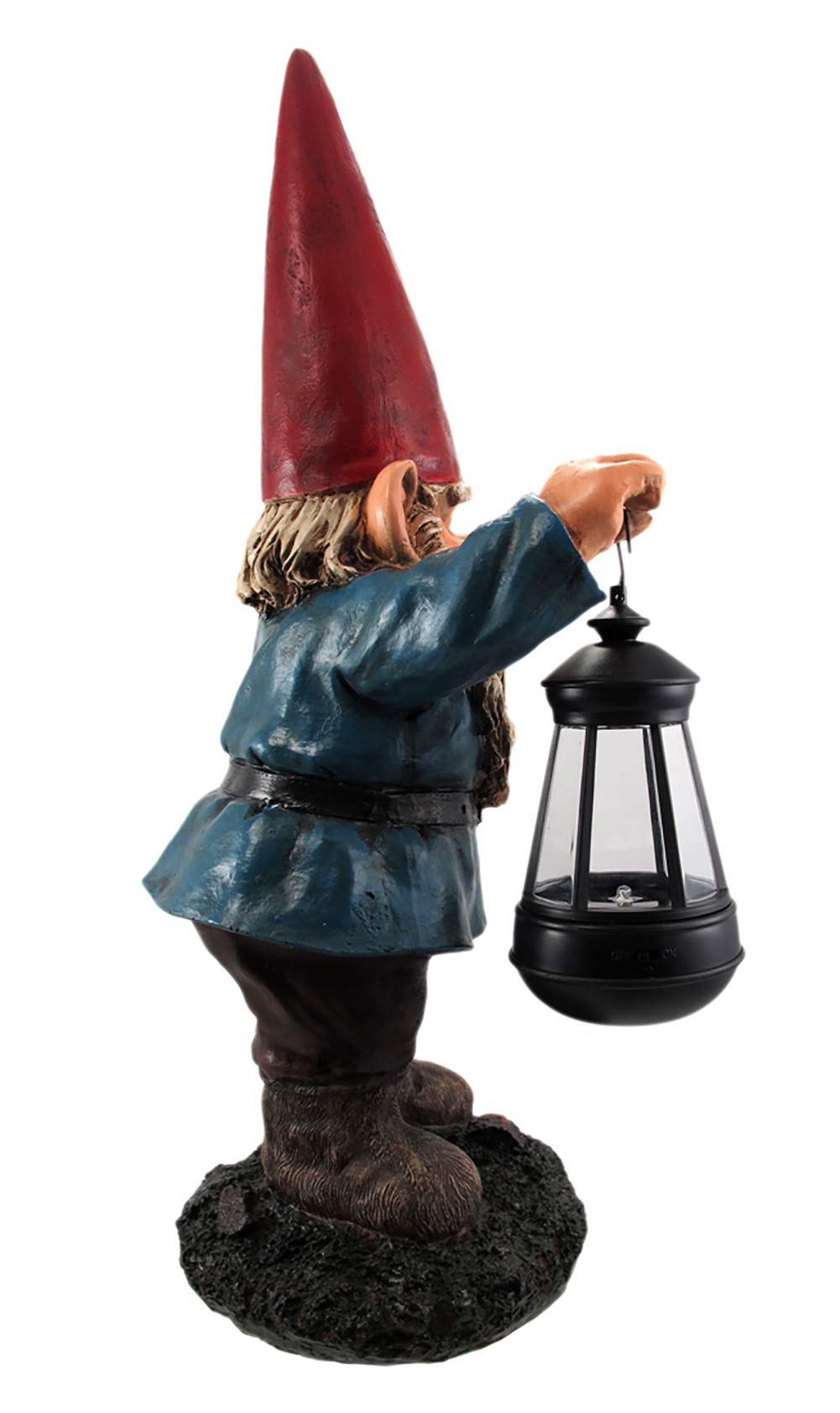 Garden Gnome Holding Lantern Statue