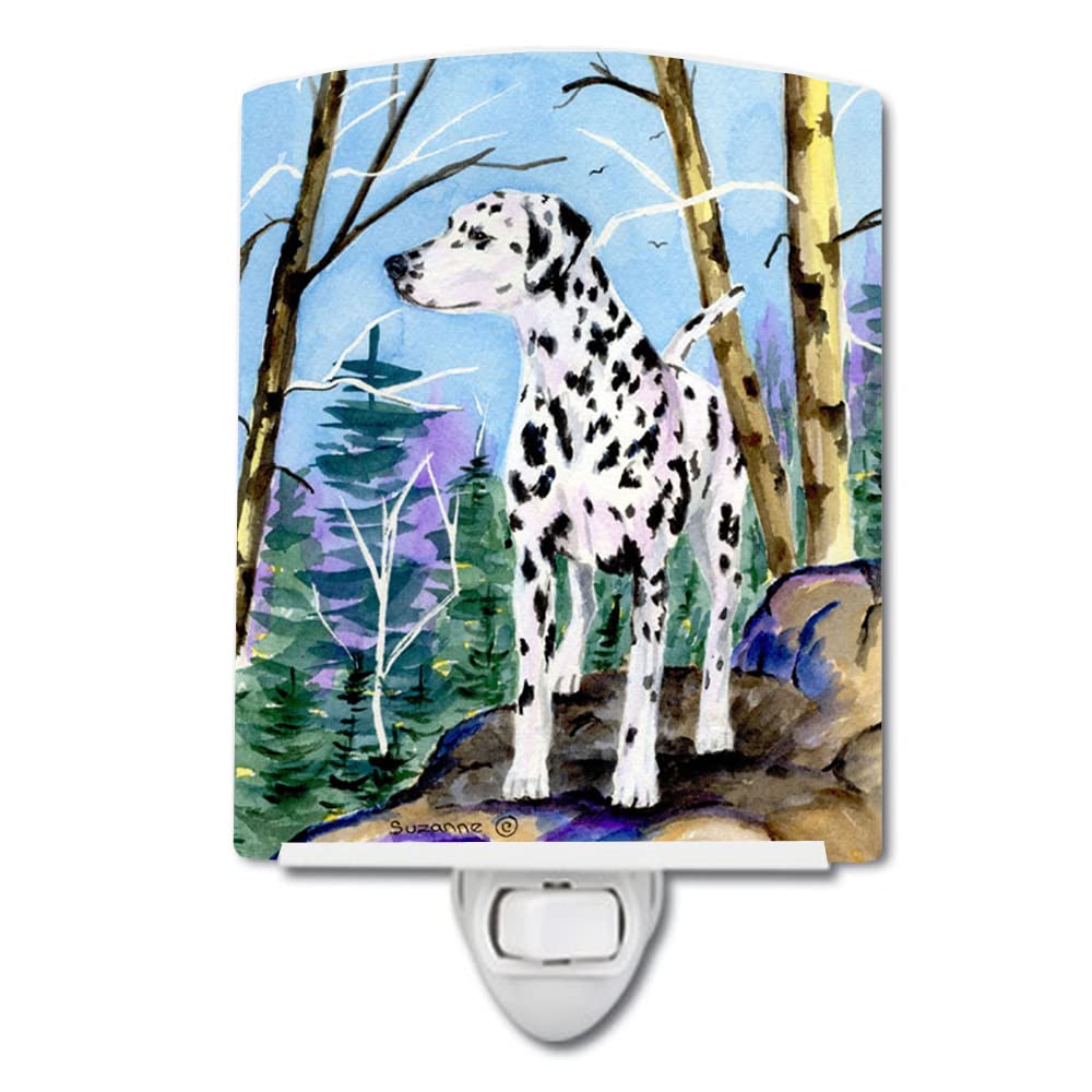 Carolines Treasures Ceramic Night Light, Dalmatian 8651, UL-Certified, 6x4x3 inches, Ideal for Bedroom, Bathroom, Nursery, Multicolor