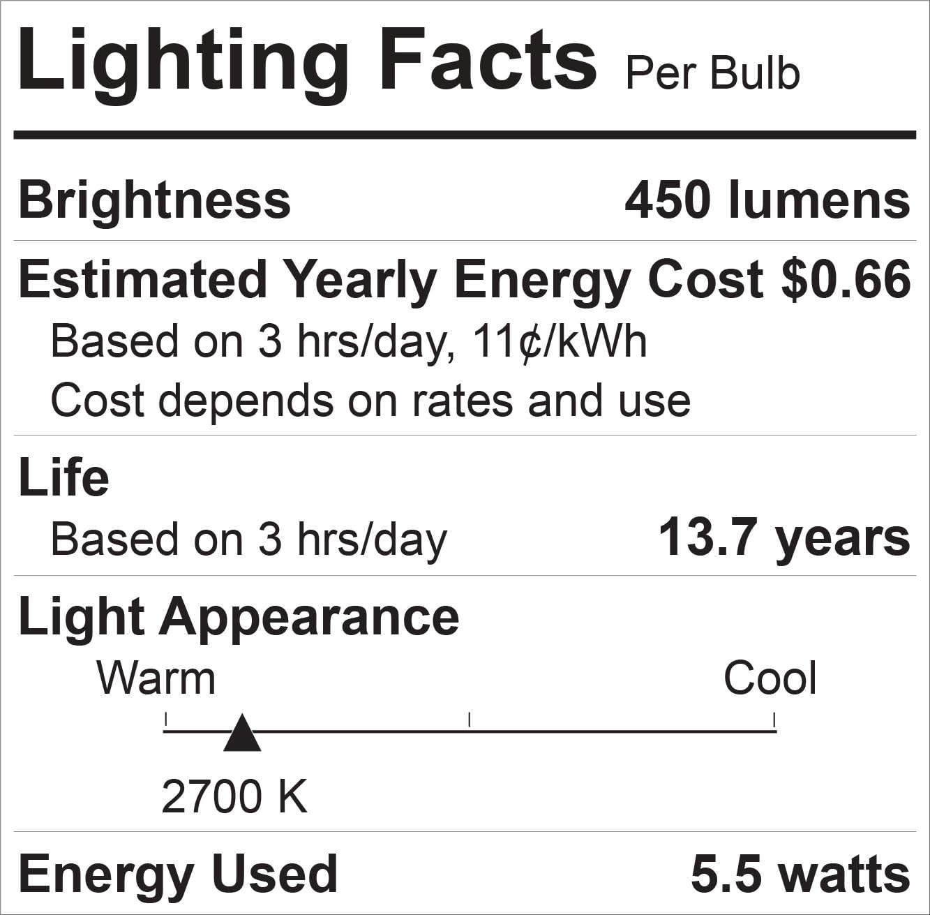 Ge Relax 8-Pack 40 W Equivalent Dimmable Warm White A19 Led Light Fixture Light Bulbs 44898