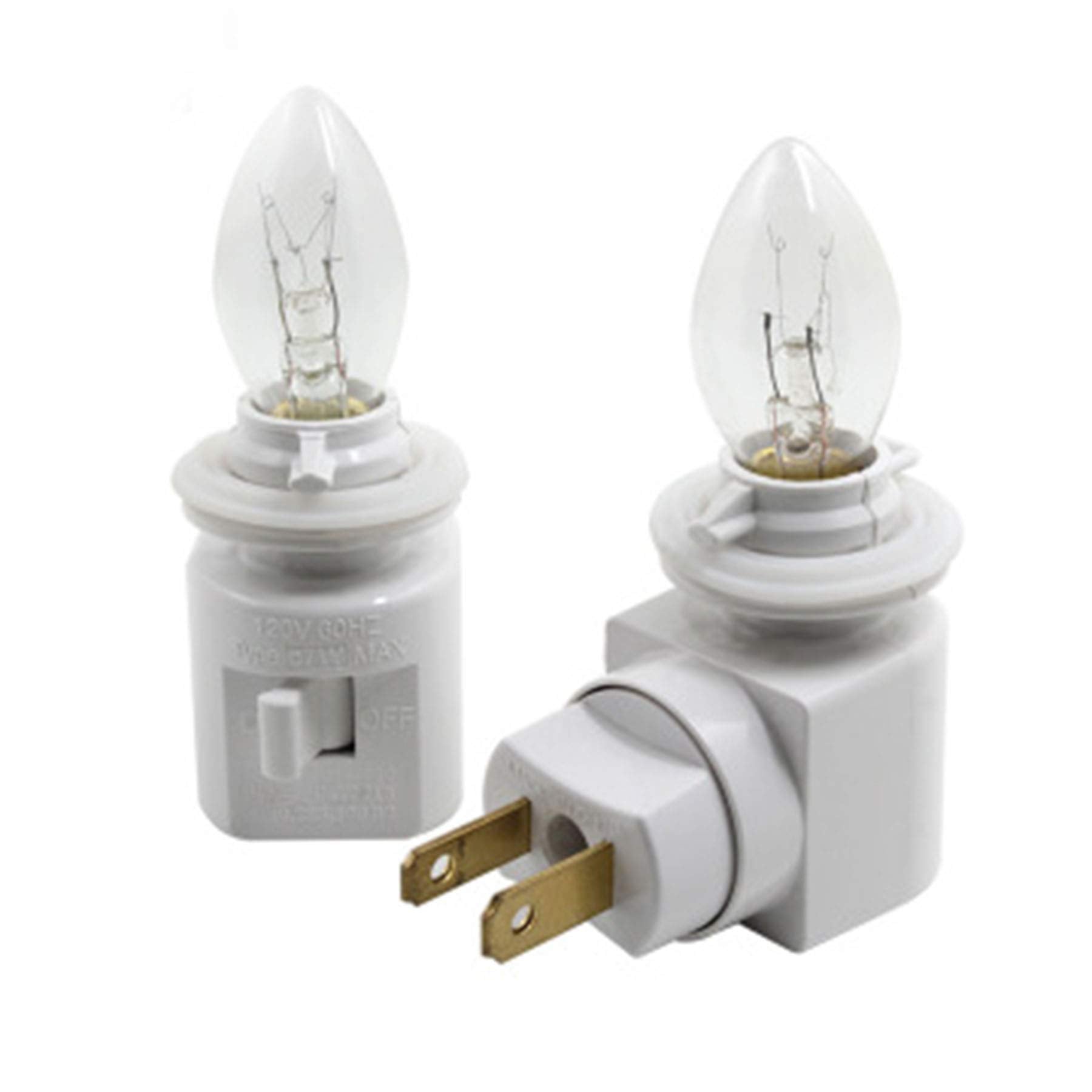 TWDRTDD Adjustable E12 Plug-in Night Light with On/Off Switch, White, for Decorative Lighting