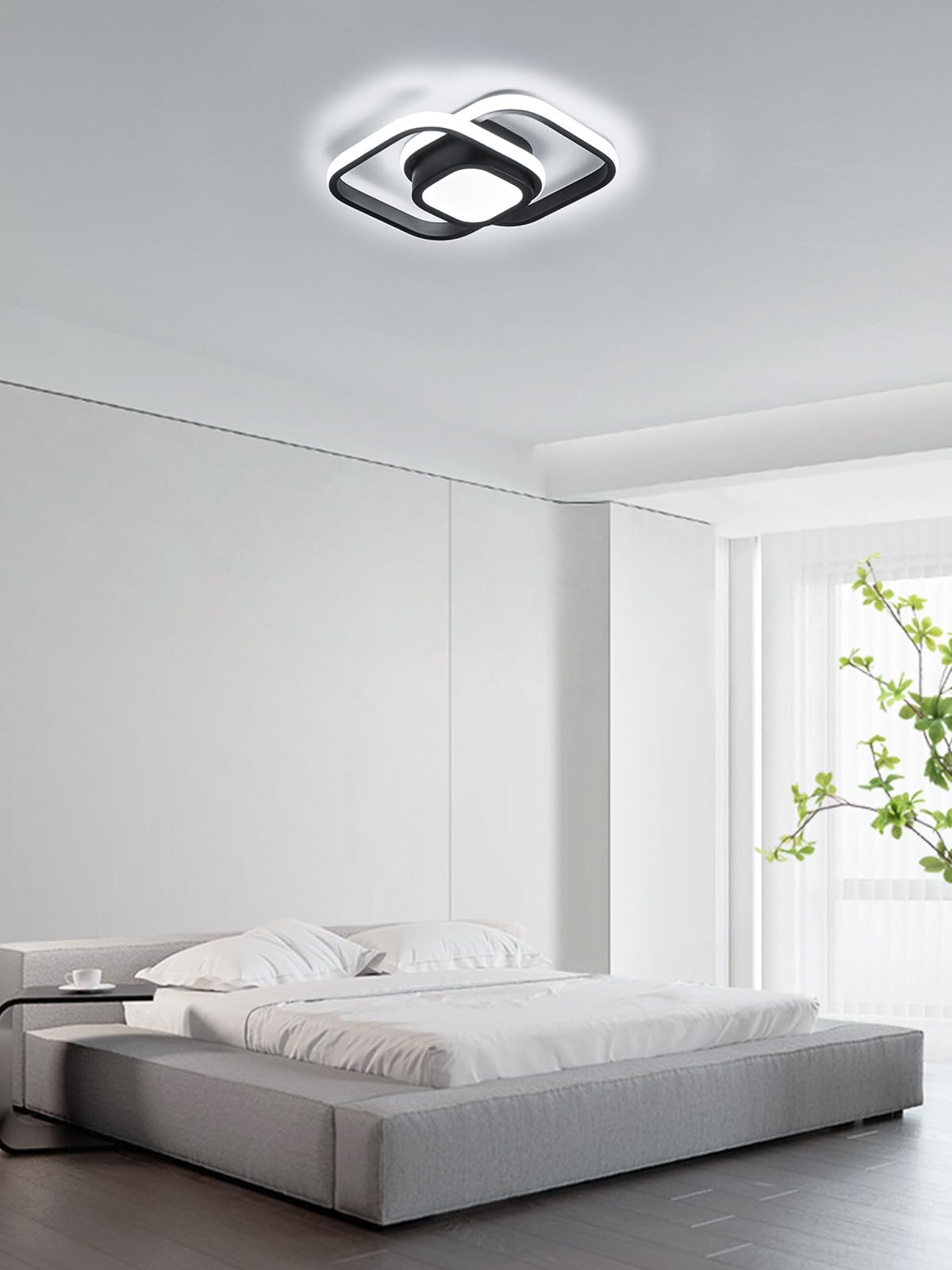 Led Ceiling Light Fixture, Super Bright Flush Mount Modern Ceiling Lamp For Bedroom, Kitchen, Living Room, Bathroom, Garage, Far
