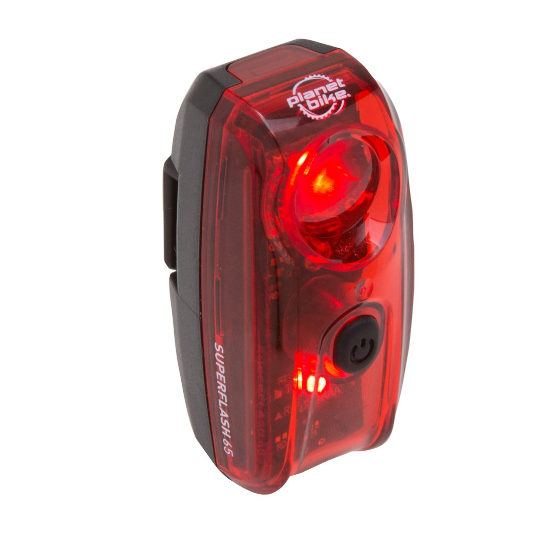 Planet Bike Superflash 65 Bike Tail Light,Red/Black
