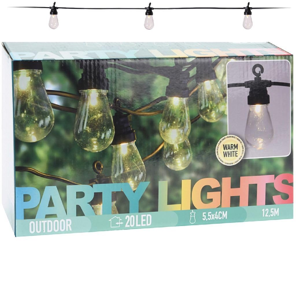 ProGarden LED-Party-Lichterkette 20 Leuchtmittel 4,5 V