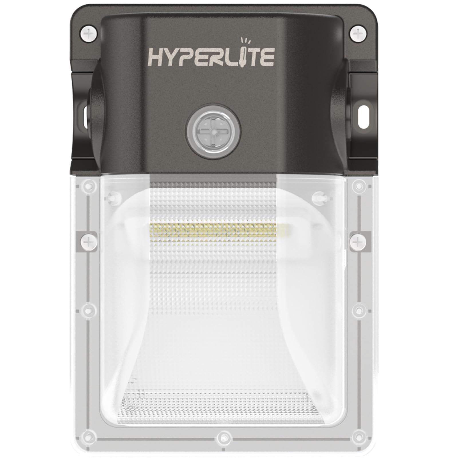 HYPERLITE LED Wall Pack Light: 30W 3600lm 5000K LED Wall Pack with Photocell, 2024 New Ideal Wall Pack LED Exterior Light for Ho