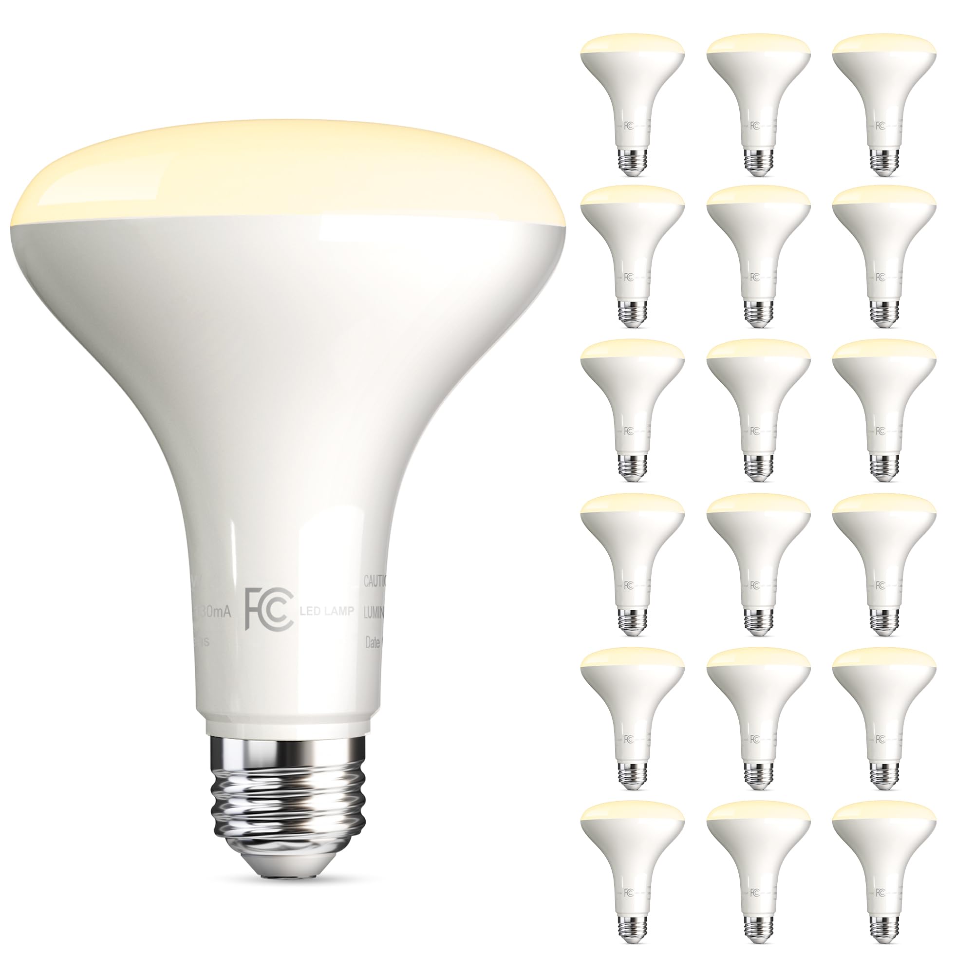 Tjoy Br30 Led Light Flood Bulb, 65 Watt Equivalent, Energy Efficient 9W, E26 Standard Base, 3000K, Dimmable, 15000 Hour Lifetime