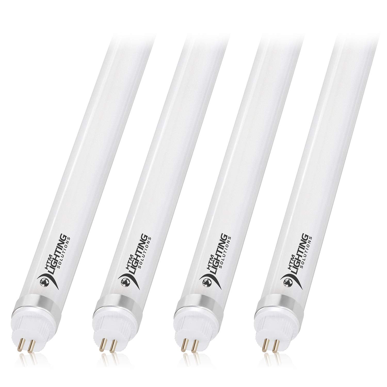 HTM LIGHTING SOLUTIONS 4ft T5 LED Tube Light 24W 4000K Frosted Lens 4 Pack G5 Mini Base