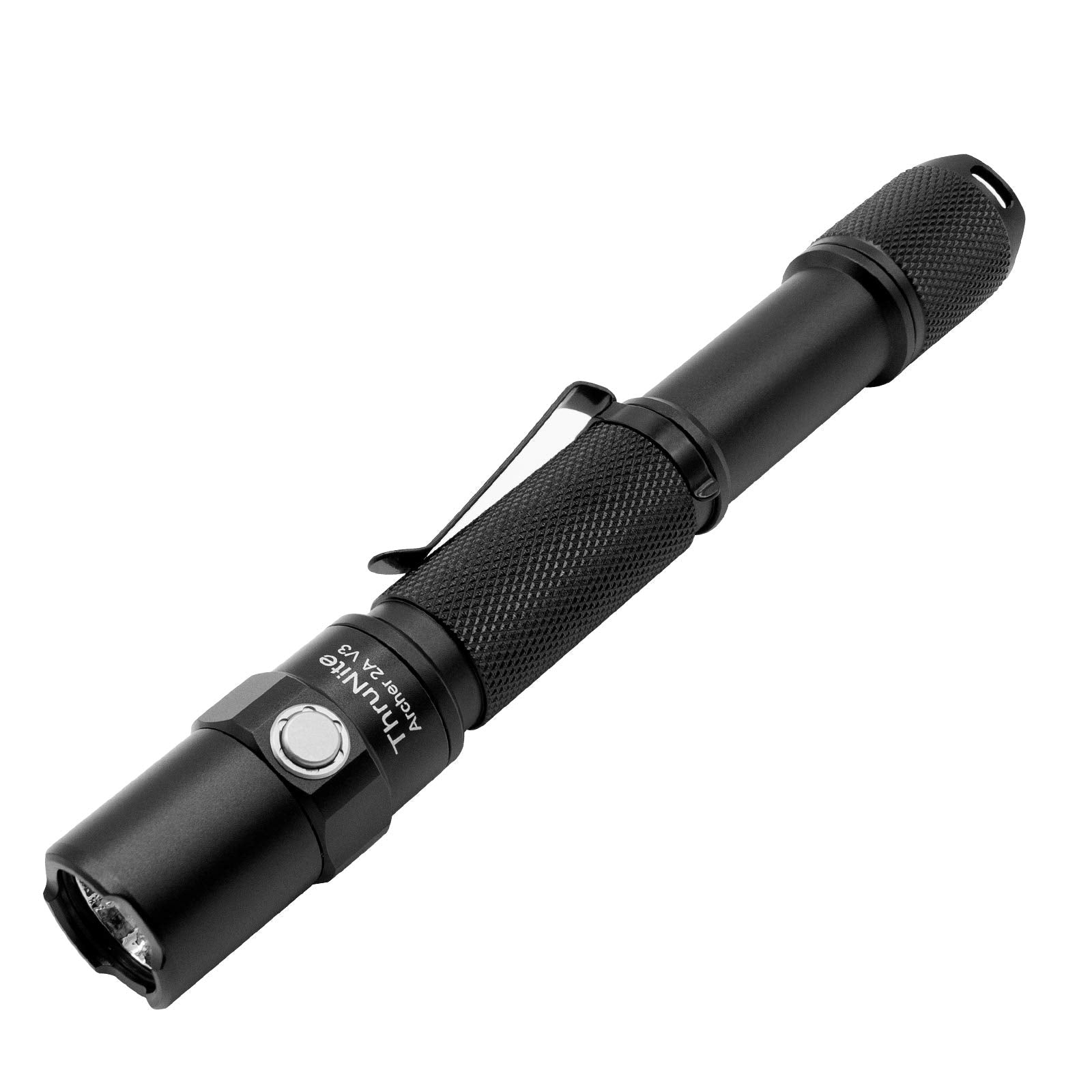 ThruNite LED Flashlight Archer 2A V3 - 500 Lumens Mini AA, IPX8 Water-Resistant, Aluminum, Handheld Size, Black Cool White