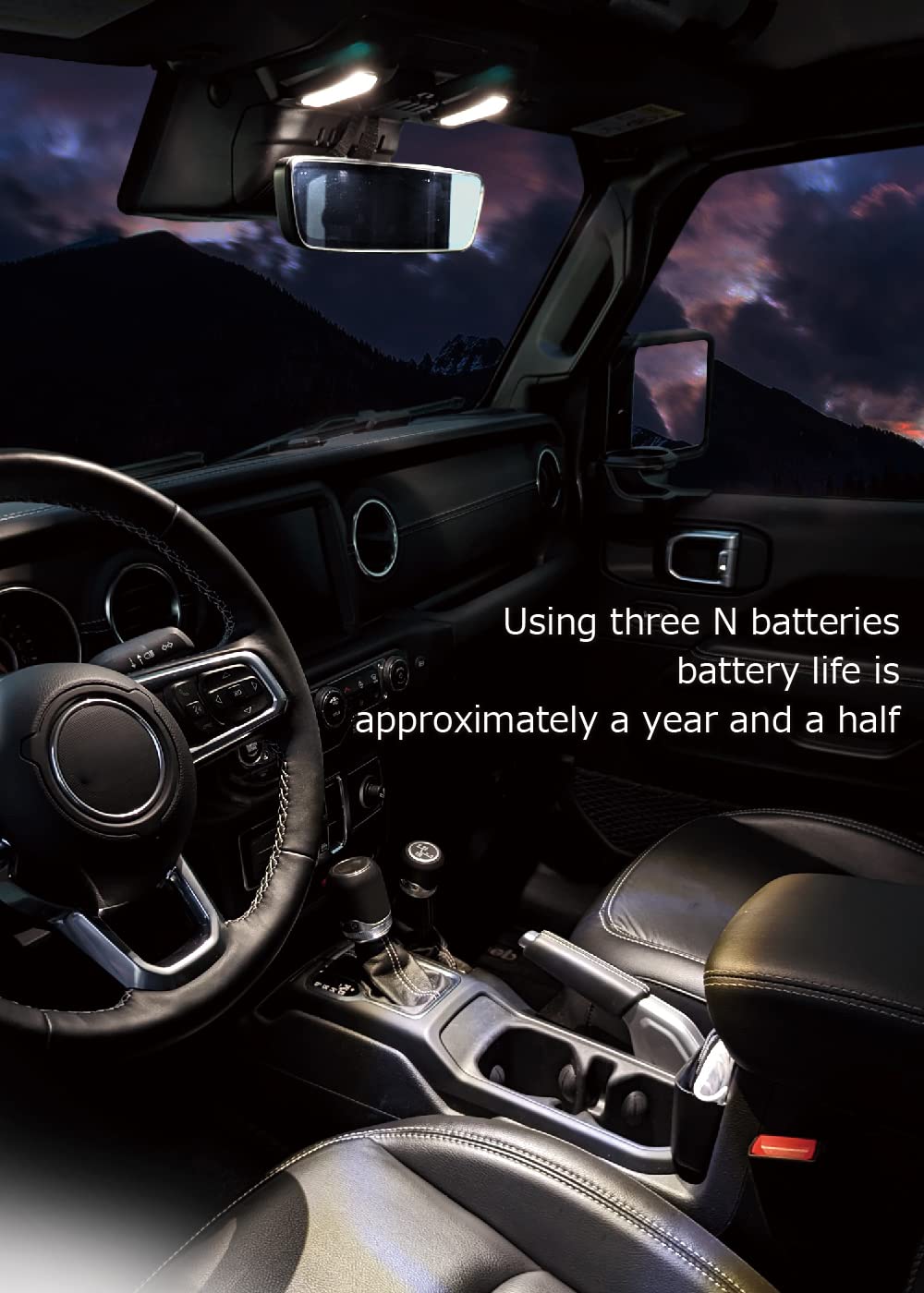 Azuto For Jeep Wrangler Jl Front Seat Led Light Map Light Interior Front Light For Jeep Wrangler Jl/Gladiator (Jt) 2018-2024 Mhg-043