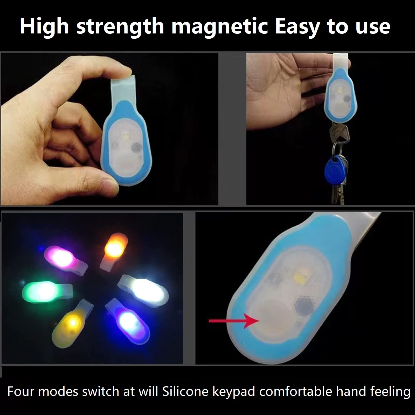 Nurse Nightshift Hands Free Lightweight Emergency Flashlight Hands Free Led Flashlights Clip-On Flashlight Suitable For Walking Running Pets Outdoor Activities