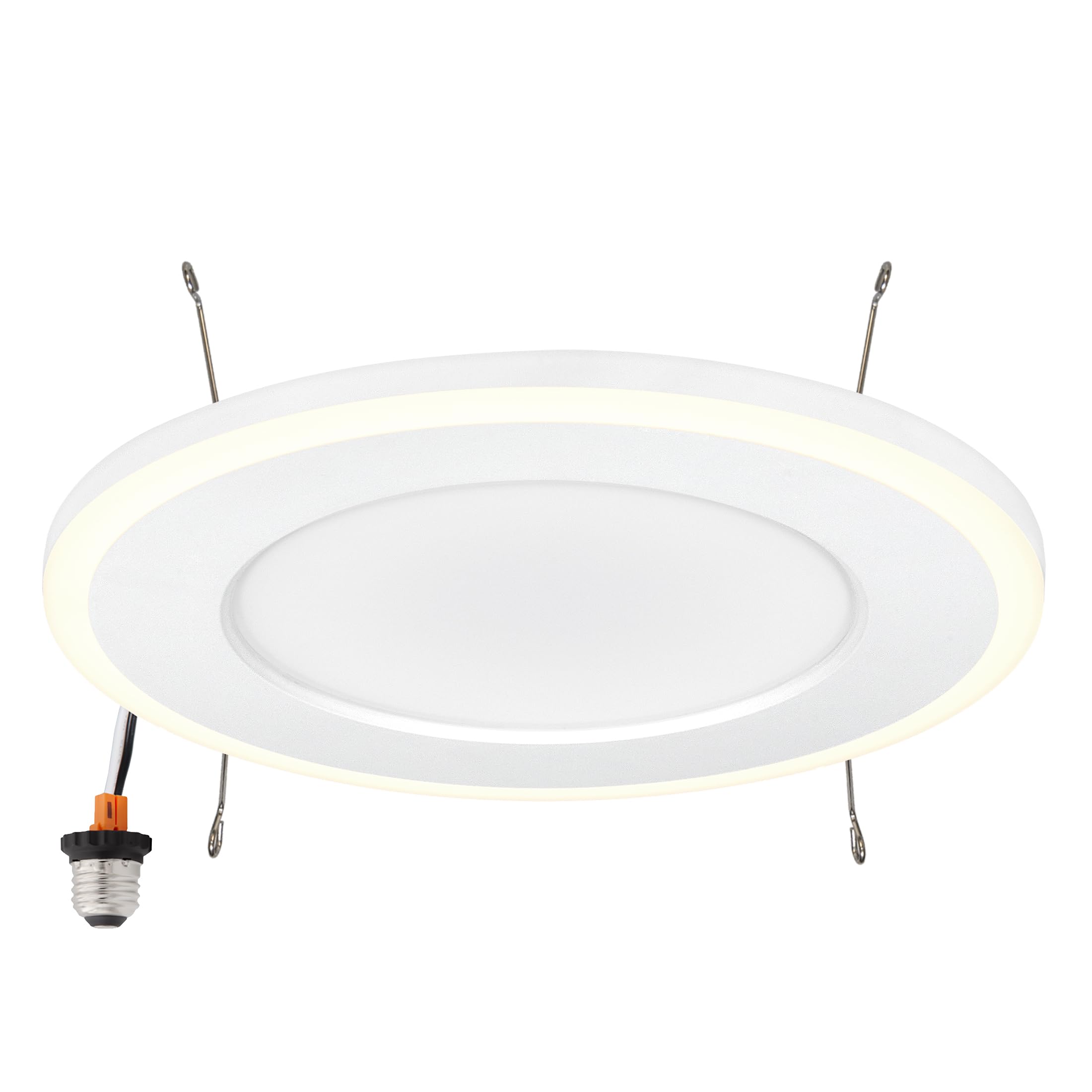 Maxxima 5 in. & 6 in. Retrofit Recessed LED Downlight with Night Light, 1200 Lumens, 11 Watts, 5 CCT 2700K/3000K/3500K/4000K/500