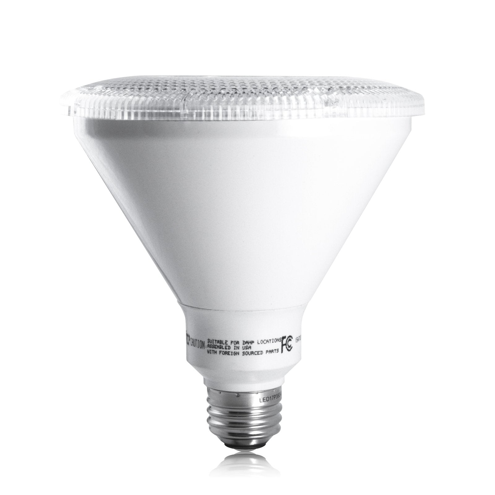 (Case Of 4) Tcp Led17P38D30Kfl 17W Led Par38 In Warm White (3000K) Dimmable, Shatterproof, Instant On, 120V, Flood - 40 Beam Ang