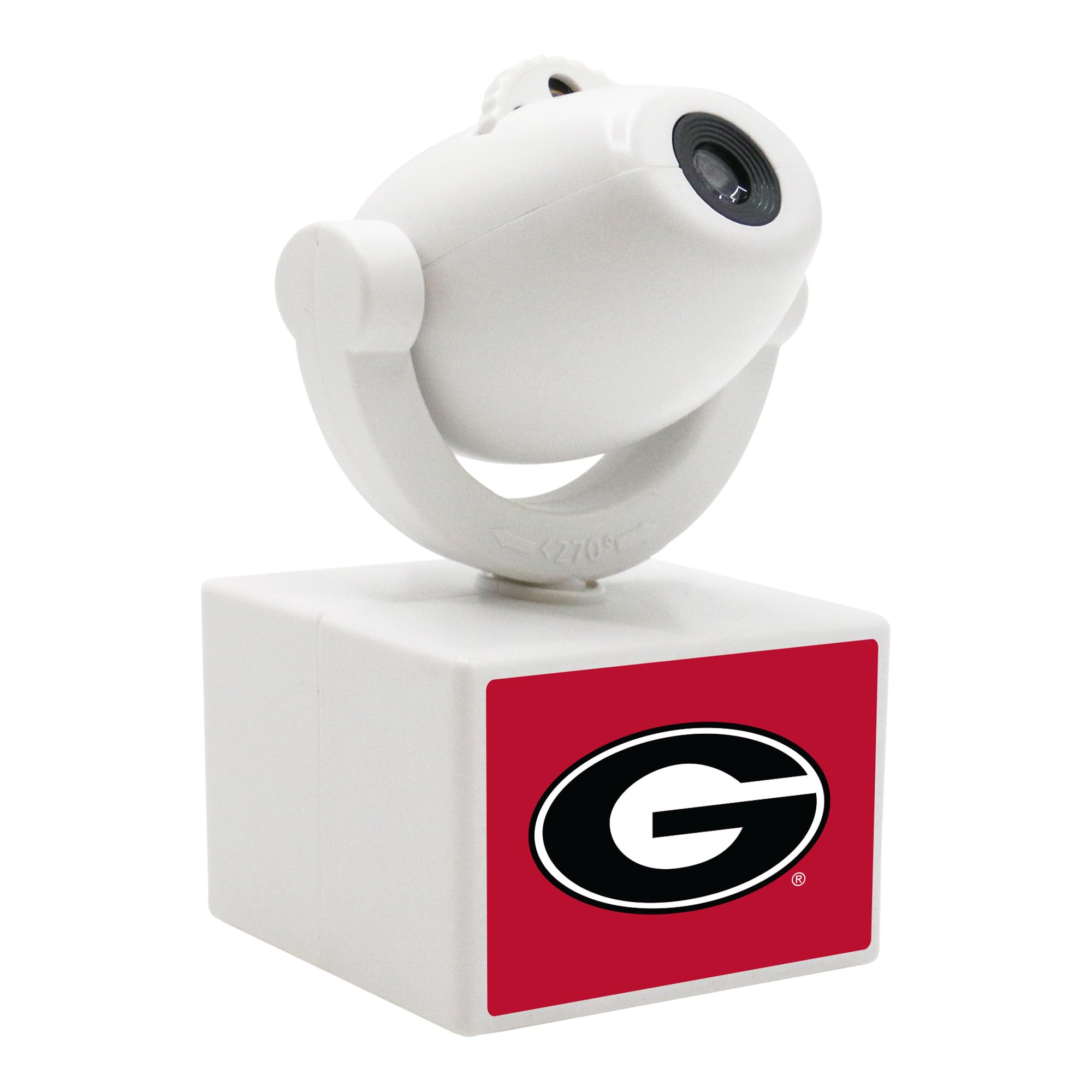 Sporticulture NCAA American Football Georgia Bulldogs - Adjustable Led Mini Spotlight Projector with 6 Team Logo Designs - Portable & Rechargeable Spotlight - Battery-Operated - 4.375  x 3.125 