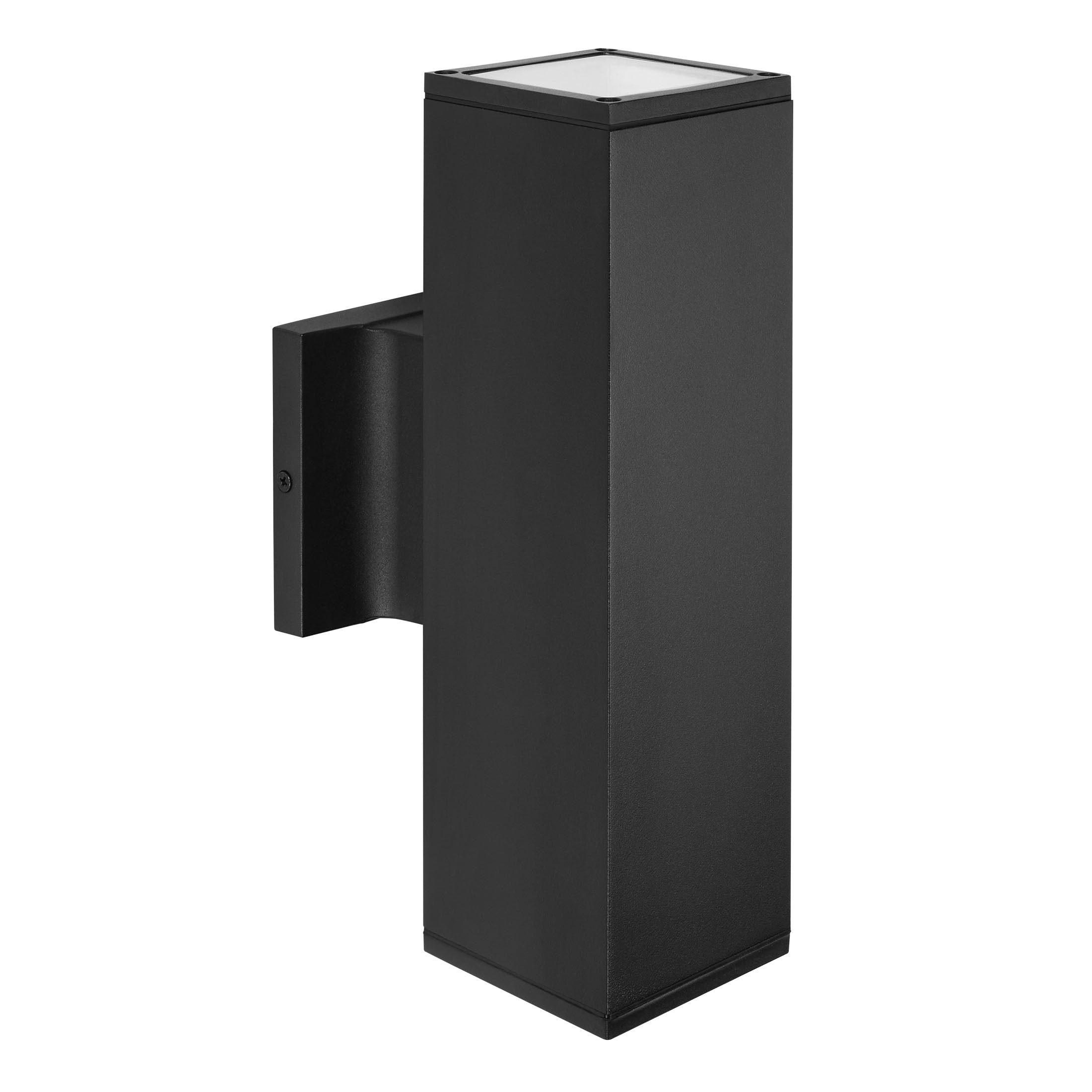 Maxxima LED Rectangular Outdoor Porch Light - 2000 Lumens, 3000K Warm White Light, Up and Down Sconce Lighting, 24 Watt, Automat